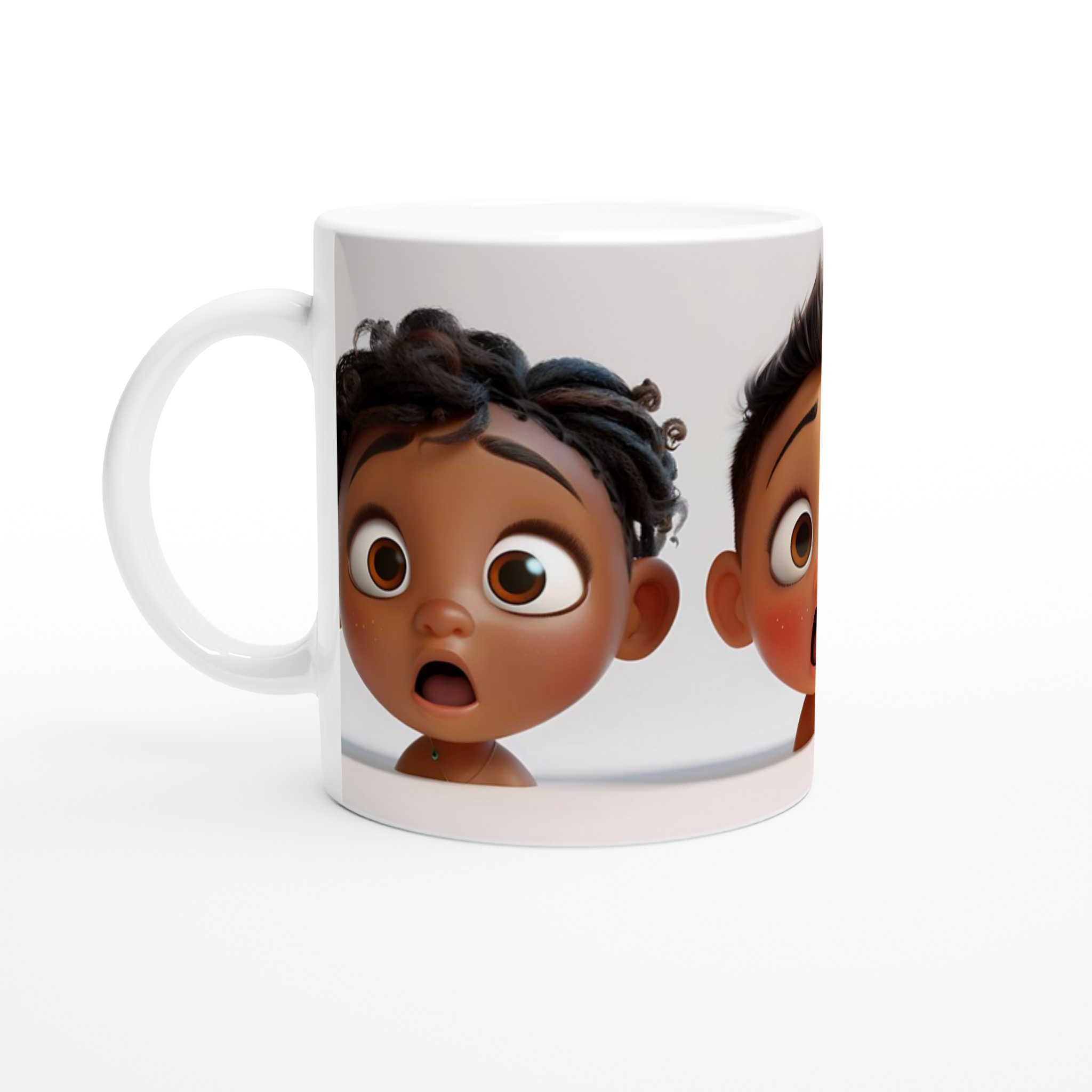 Förvånade Barn Keramisk Mugg - Rolig Kaffemugg med Söta Tecknade Ansikten i 7 Färger 1 e59b5e0d-8a72-4846-b5d1-083ac5da1c07