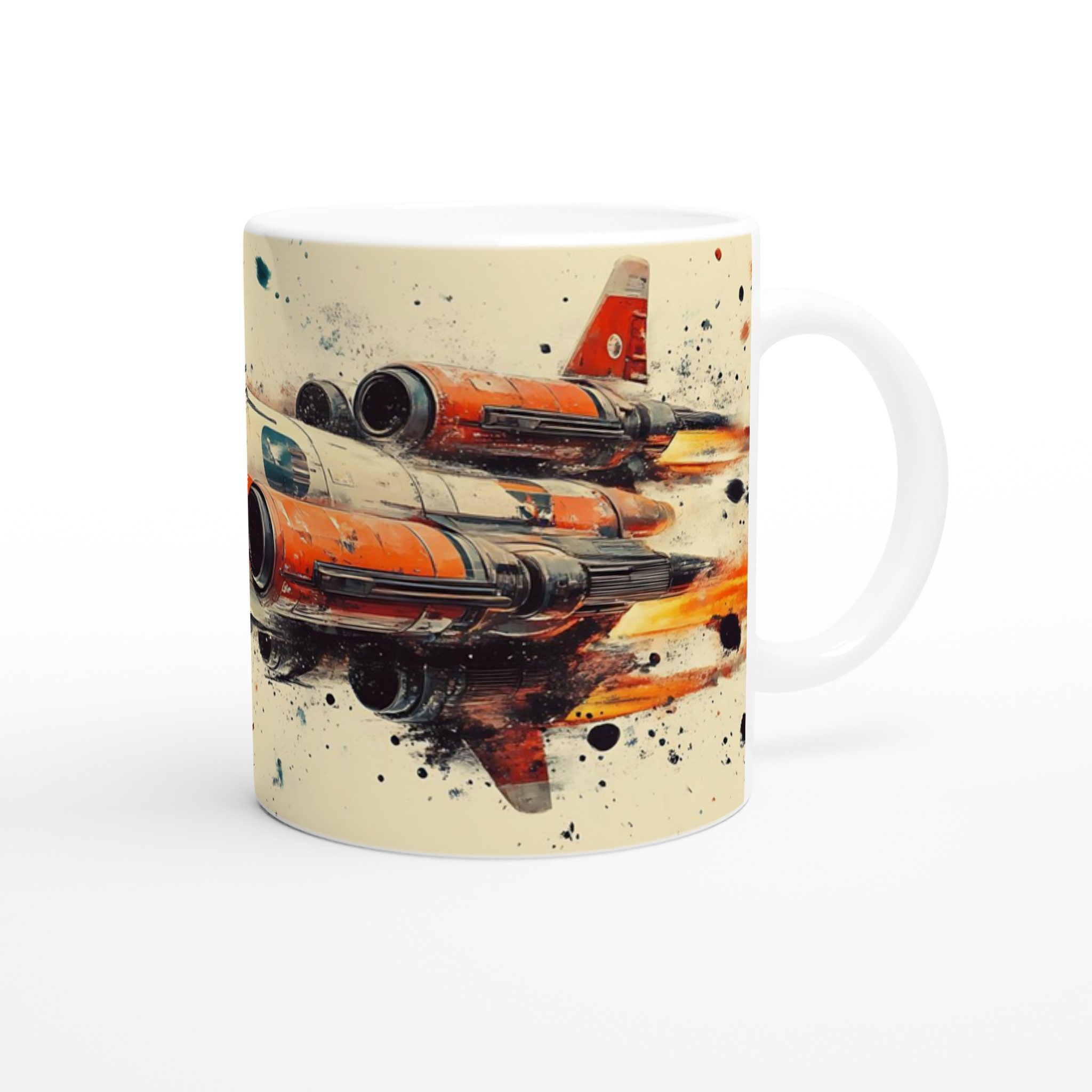 Retro Rymdskepp Keramikmugg - 11oz, Välj bland 7 Livfulla Färger för Sci-Fi Fantasten 9 e5b2d643-0c82-489f-a2d7-0035bb4407b6
