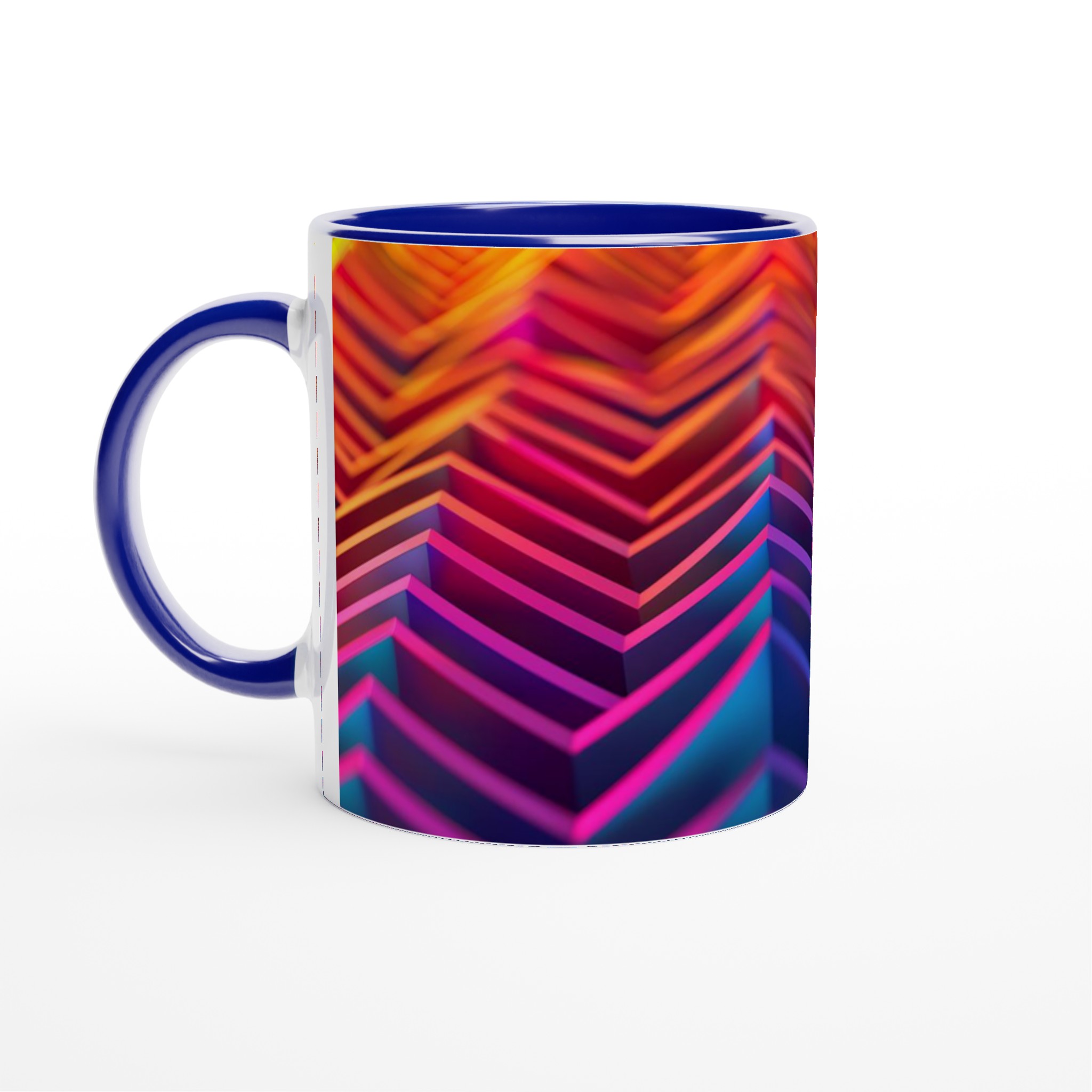 Neon Våg Keramisk Mugg – 11oz Kaffemugg i Ditt Val av Färg 2 e61075c0-b9a2-4ea3-bd63-fb72c3c682da