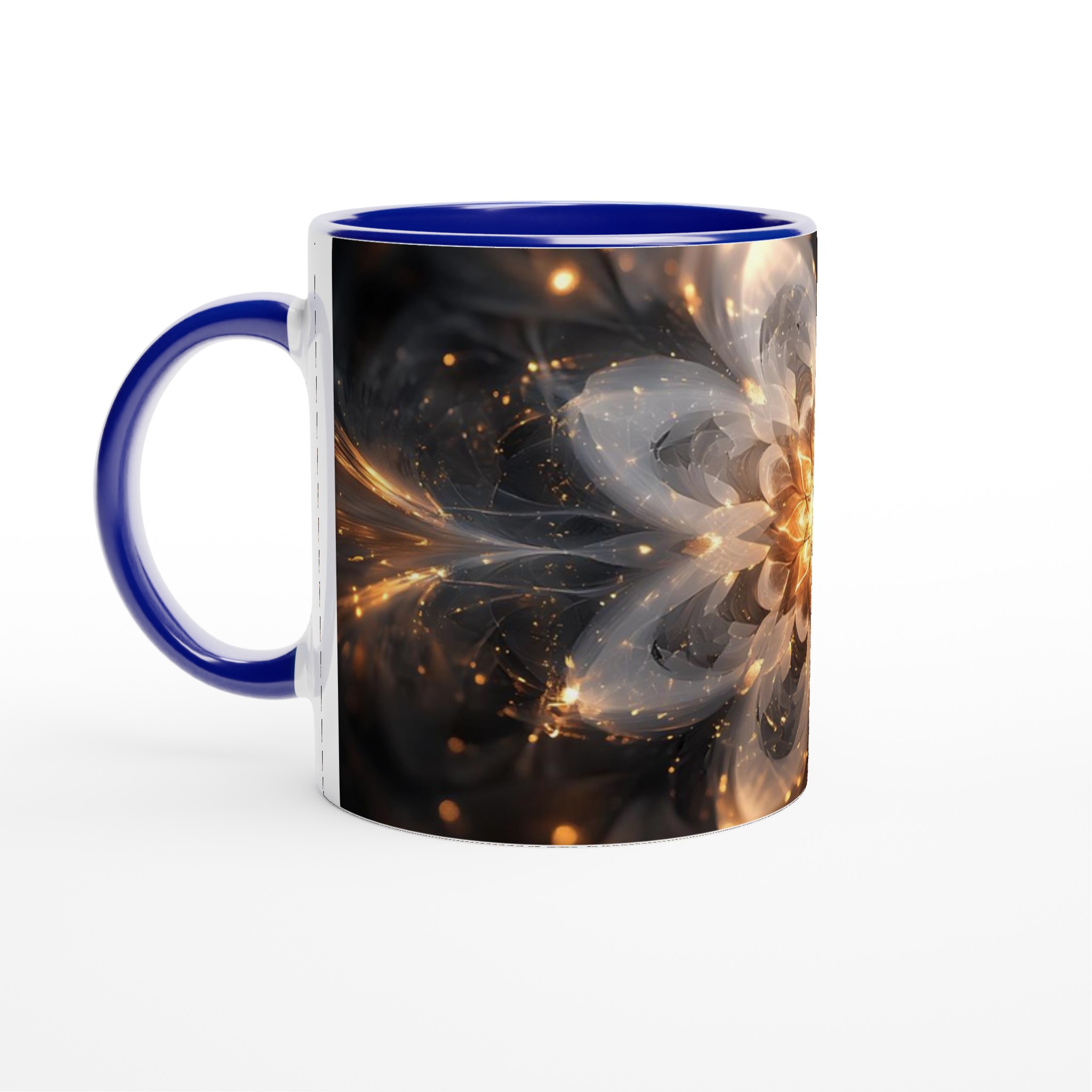 Abstrakt Gyllene Blomma 11oz Keramisk Mugg – Lysande Design för Din Favoritdryck 2 e676e499-8688-4a2b-9aeb-39d4b9d3b016