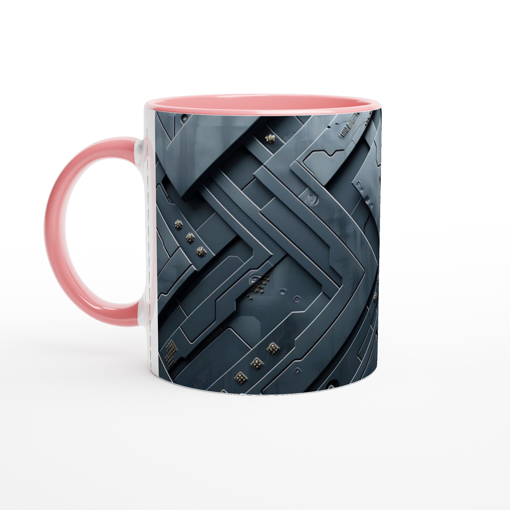 Kybernetisk Mugg: 11oz Keramisk Mugg med Futuristic Design – Välj Din Färg! 6 e67d1fd8-8a31-46fd-ae62-e7c615b23dcf