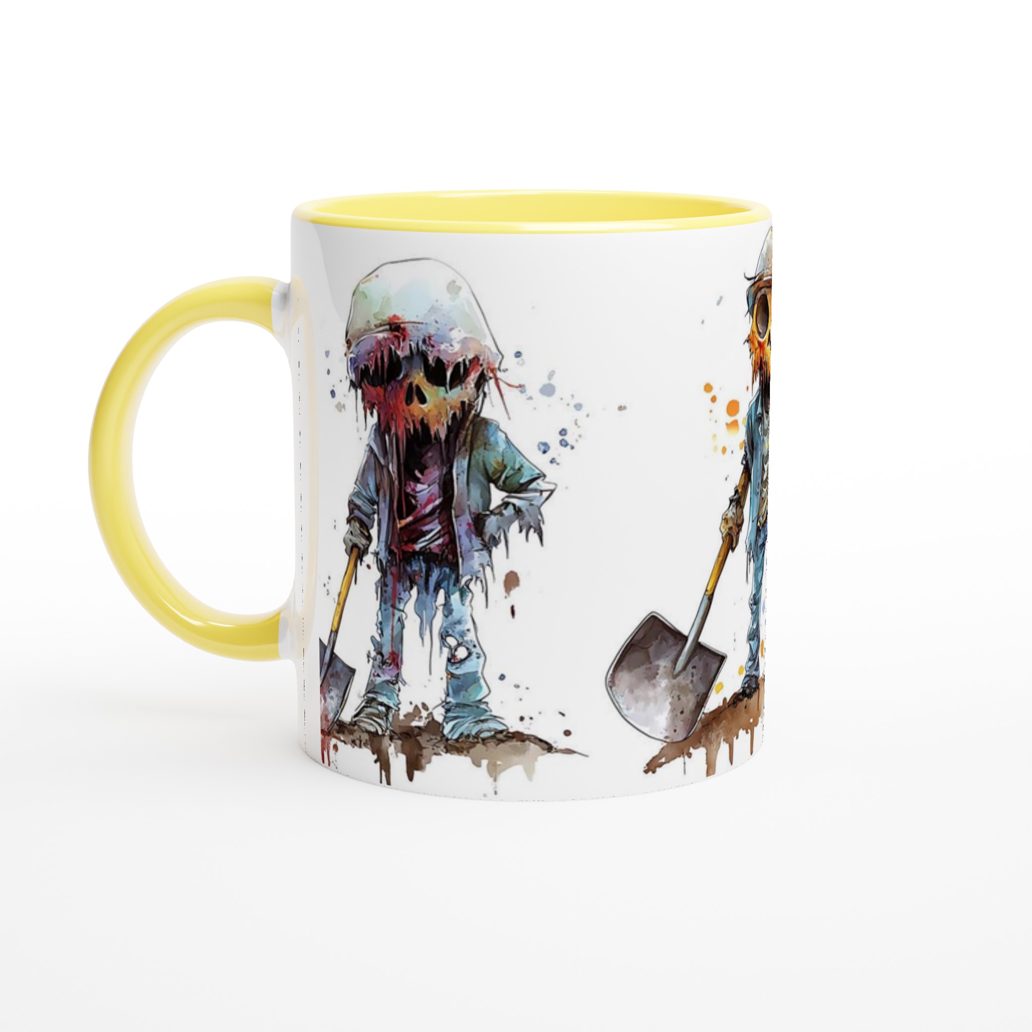 Unika Zombie Diggers Keramikmugg - Skrämmande Charm & Vattenfärgsstil i Flera Färger 3 e68b9e01-510d-4e55-8610-8d9011876094