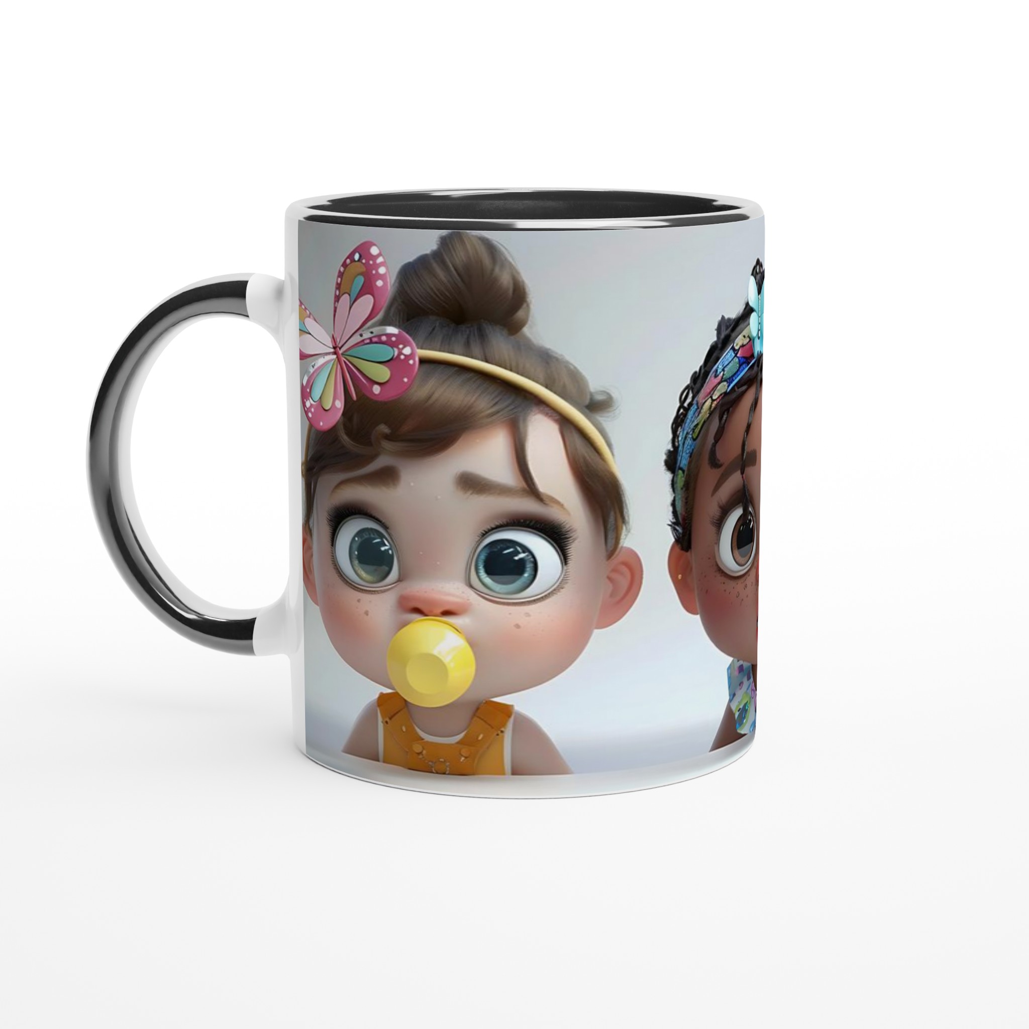 Söta Babyvänner 11oz Keramisk Mugg – Lekfull Design i Flera Färger för Din Favoritdryck 4 e6b260cf-f13b-489e-bce8-acaa270eabce