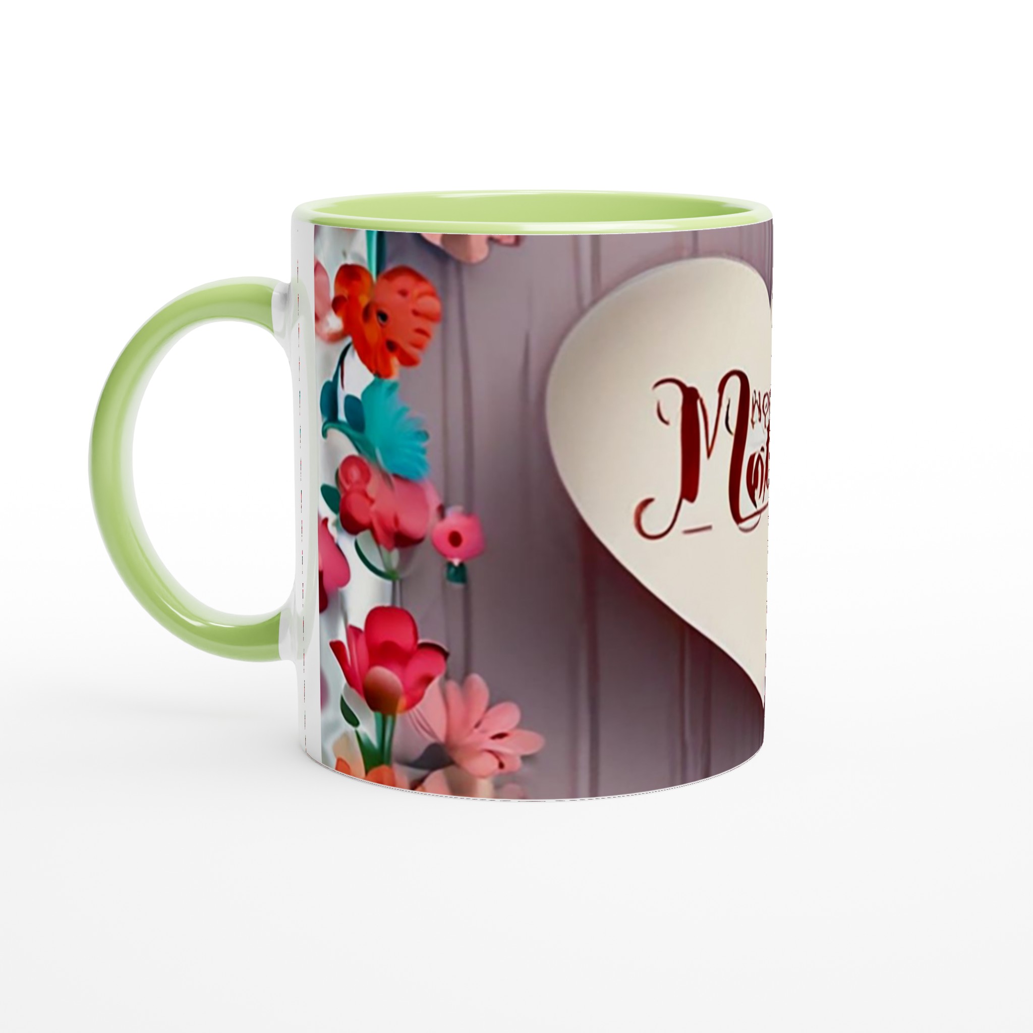 Vit 11oz keramisk mugg med hjärta och blomsterdesign – välj din perfekta färg 7 e6bc9dd1-dcee-415b-9e32-17e3ed992e4c