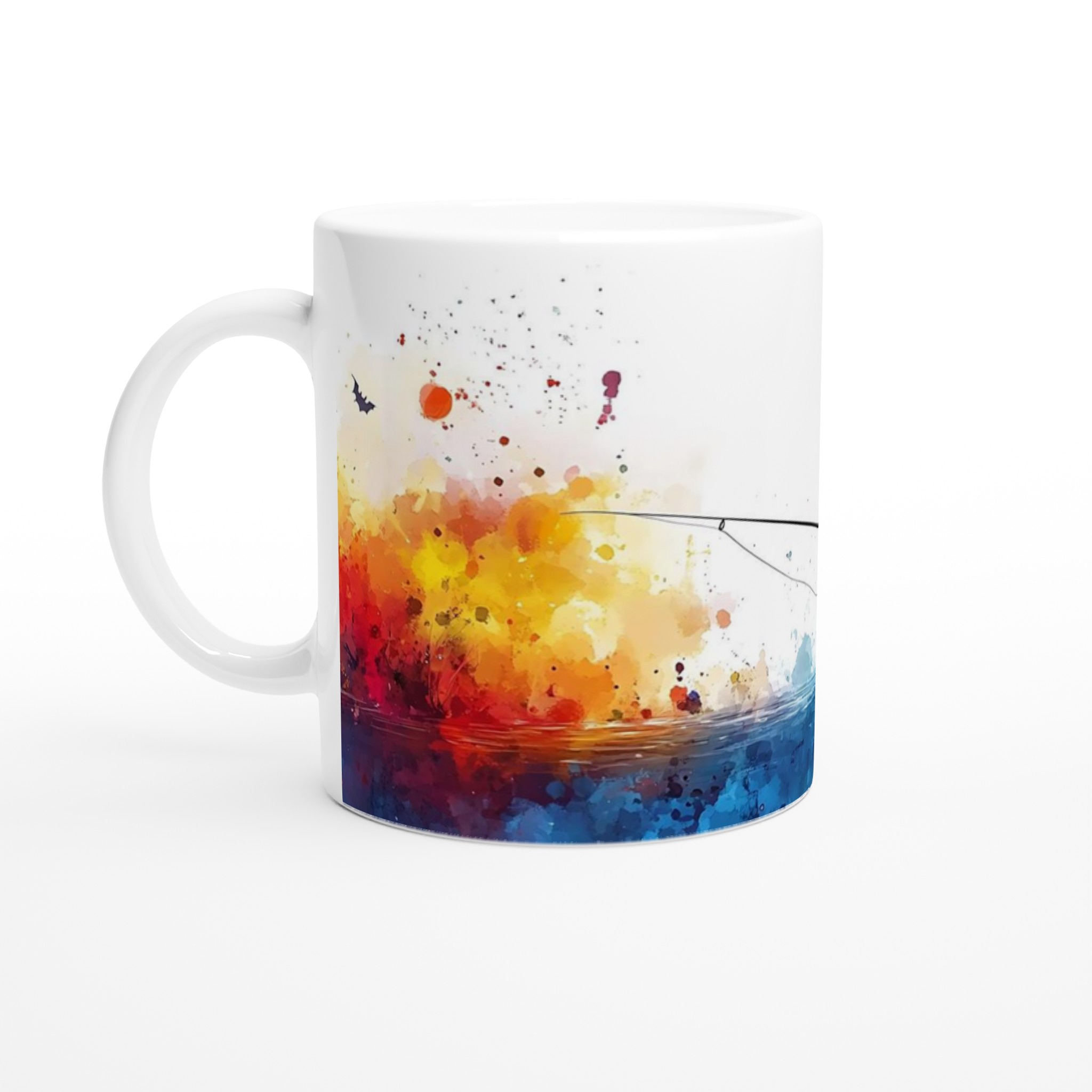 Magisk Halloween Mugg: Barn i Pumpabåt med Trollkarlshatt - Konstnärligt Akvarelldesign för Spöklika Stunder 1 e6e3d984-ed80-47d2-a905-aec2bedf7c6b