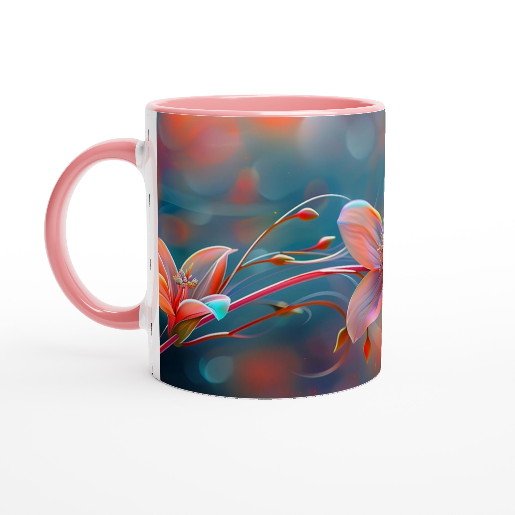 Förtrollande Blomsterdröm 11oz Keramisk Mugg – Konstfull Design i Levande Färger 7 e70b439b-838e-43d0-a44c-42bcbc1a94d3