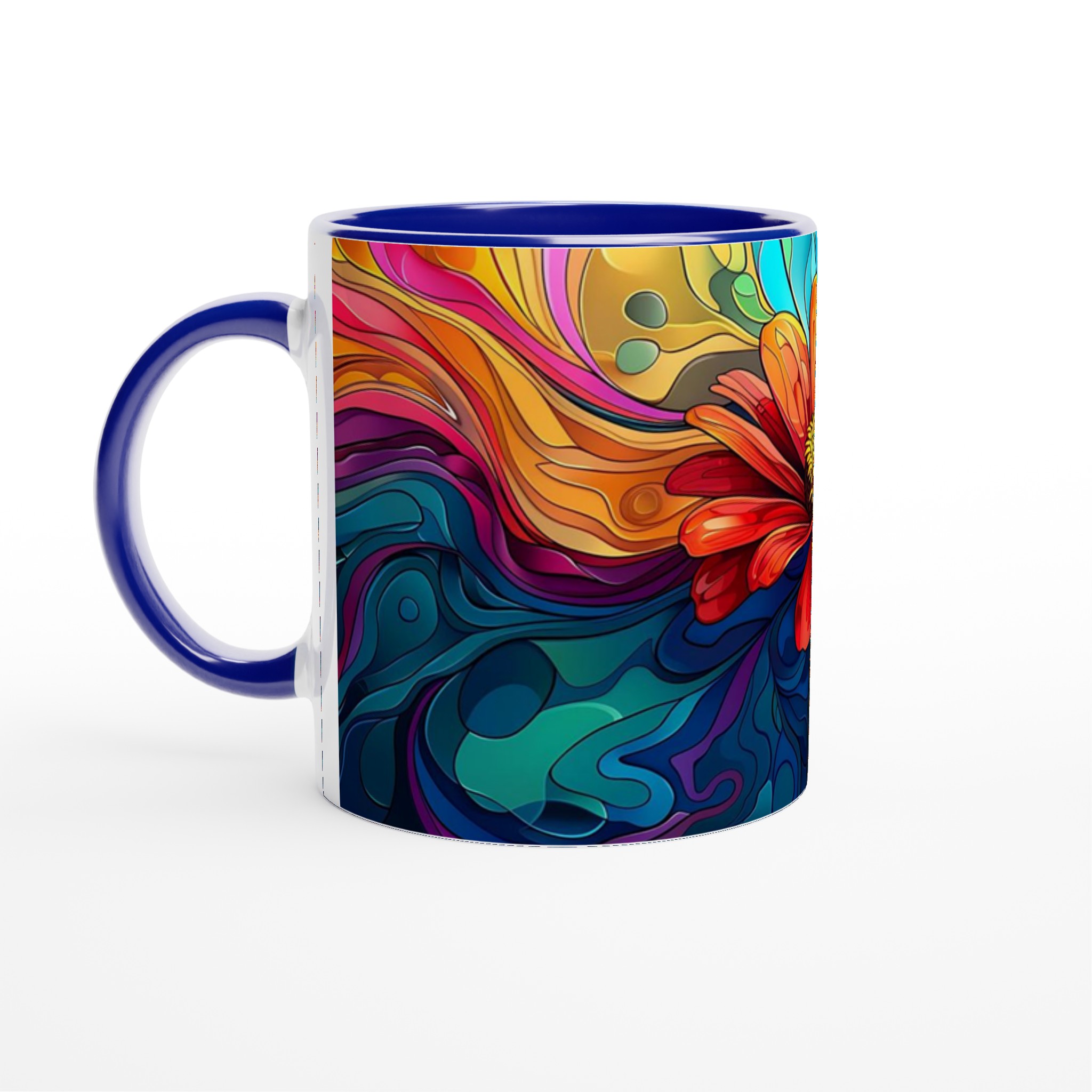 Konstfull 11oz Keramikmugg – Vibrerande Blomdesign & Färgval för Din Unika Stil 2 e72a8715-7edc-492e-b6cf-b2859ea5e48d