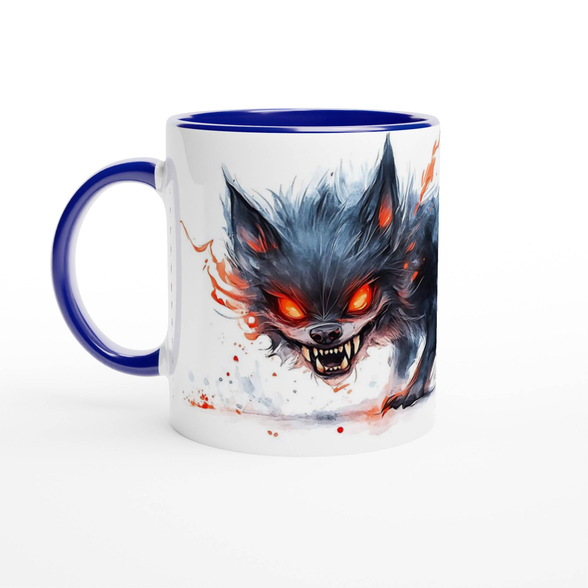 Demonisk Vargmugg – Keramisk 11oz Kaffekopp med Intensiv Akvarellkonst i Valfri Färg 2 e735e4cf-88f0-4728-aee6-569c1d364c17