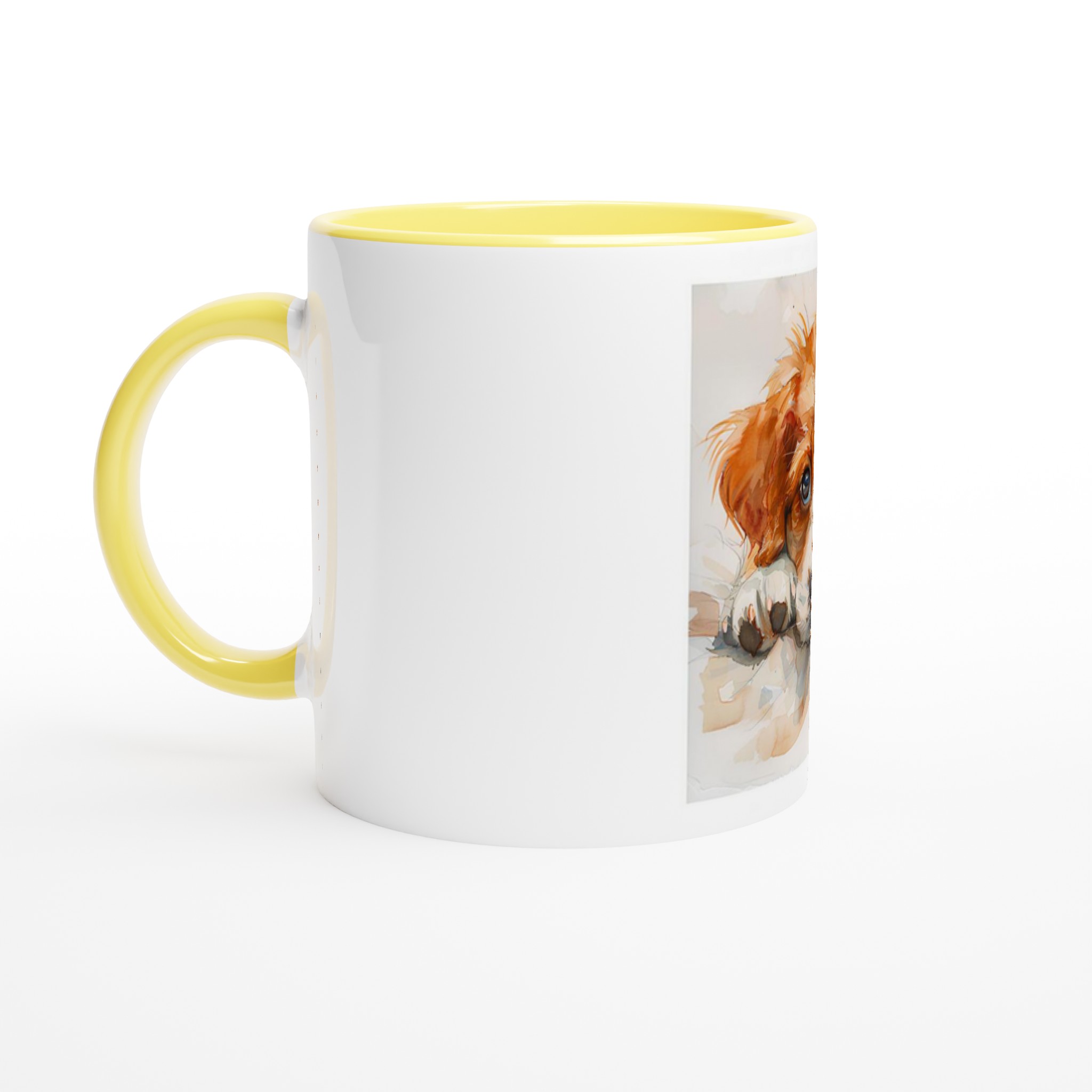 Vattenfärgsvalp 11oz Keramikmugg - Charmig Hunddesign i ditt val av sex levande nyanser 7 e75bcddc-b6f4-413f-a99a-9f9f2fbc6d52