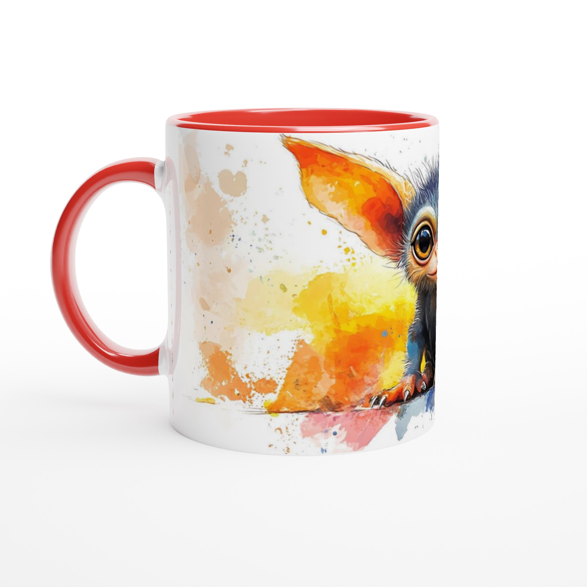Magical Critter Akvarell Mugg – Vit 11oz Keramisk Mugg med Färgstarkt Tryck 5 e76f8a78-fc42-4022-b108-8d0573116194