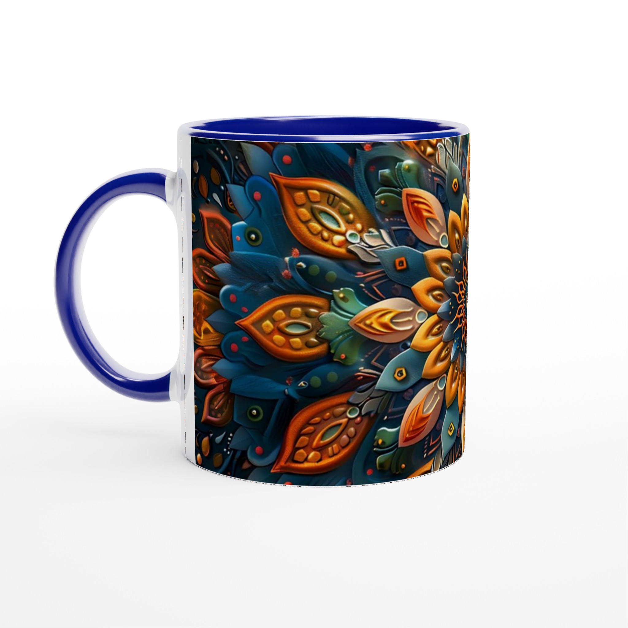 Abstrakt Mandala 11oz Keramisk Mugg - Levande Konsttryck för Kaffeälskare 2 e7762c63-f608-46ec-98e7-a20bbb135dcb