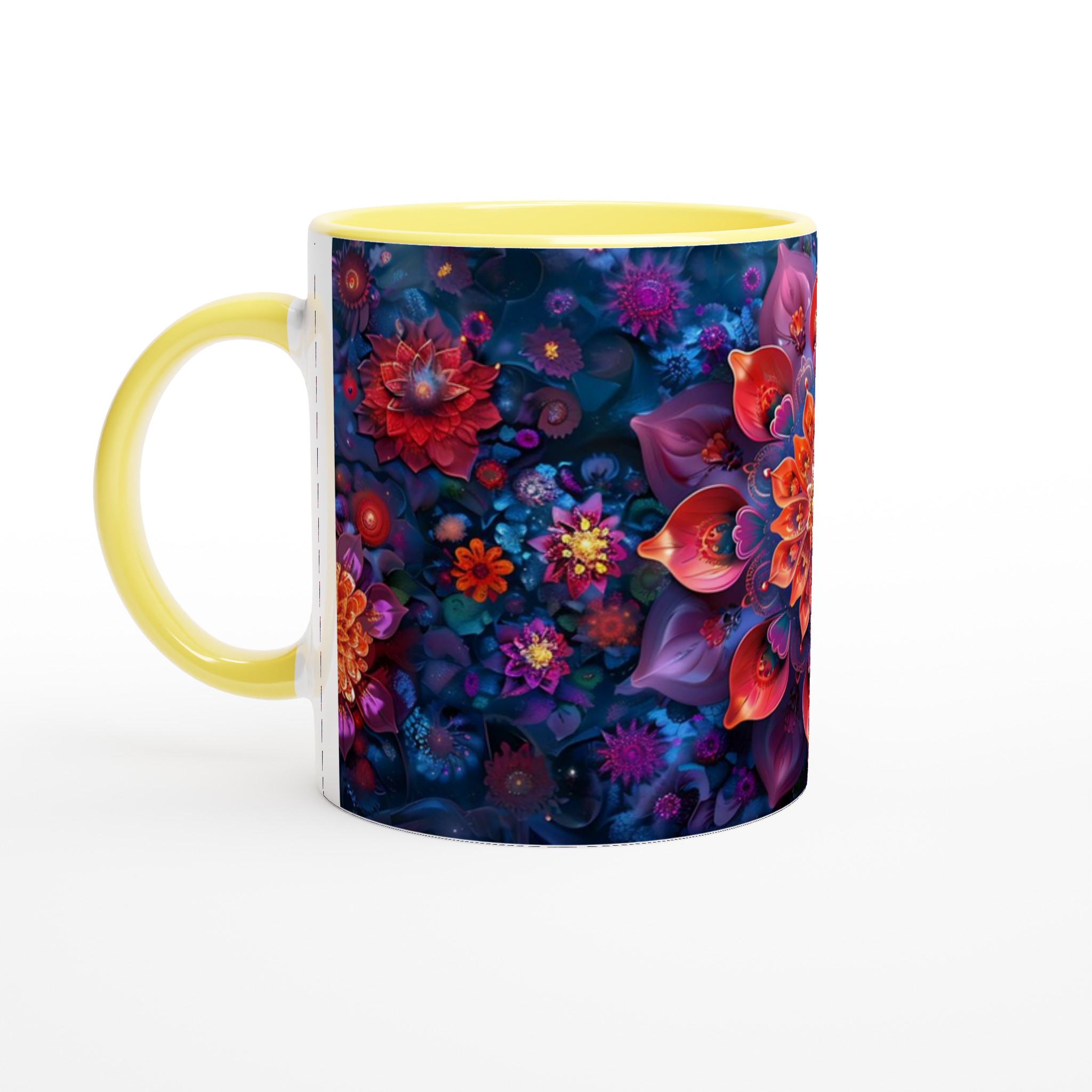 Mystisk Blomsterprakt Keramikmugg – 11 oz i Valfri Färg 3 e77a5ed7-5ce0-4ea4-9ff9-e23b1483493d
