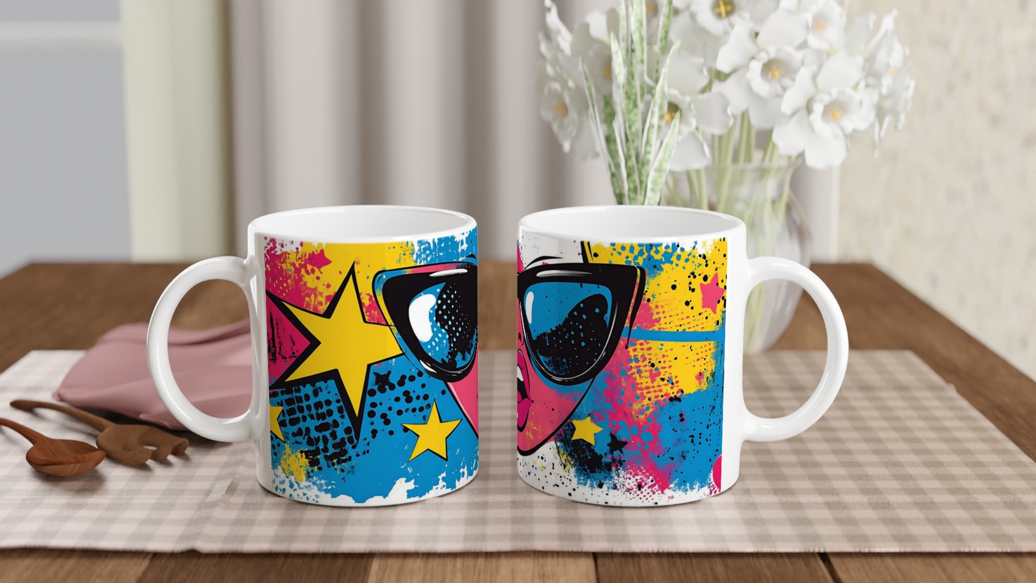 Pop Art Diva Keramikmugg – En Färgexplosion för Din Kaffestund i Valfri Färg! 10 e788466d-49a0-4d82-9ed1-e5c4aa1a3e3d