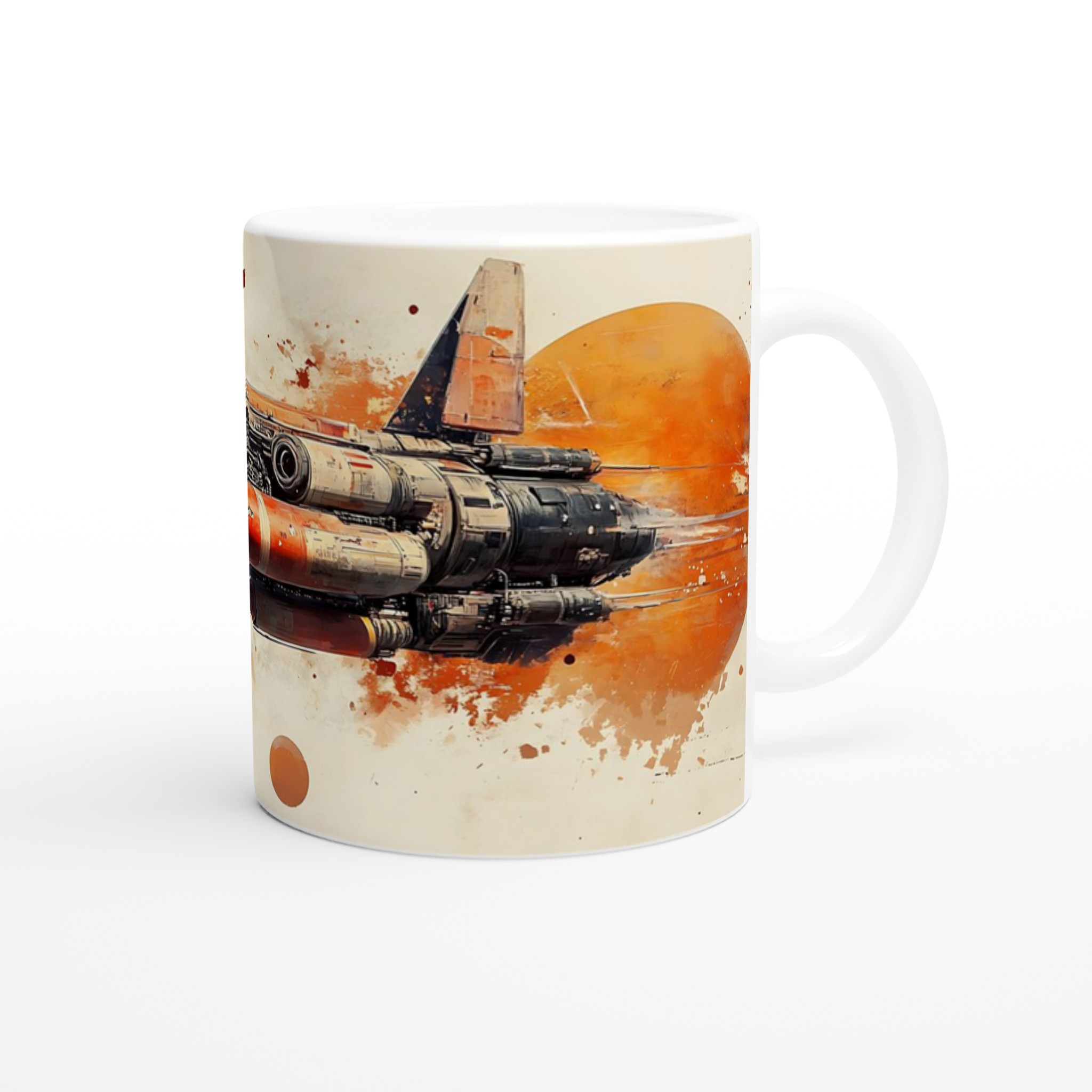 Space Explorer Ceramic Mugg - Sci-Fi Konst inspirerad av Världsrymden, 11oz, Välj din Färg 9 e78f8731-b915-45c3-8a9c-dc9245763e25
