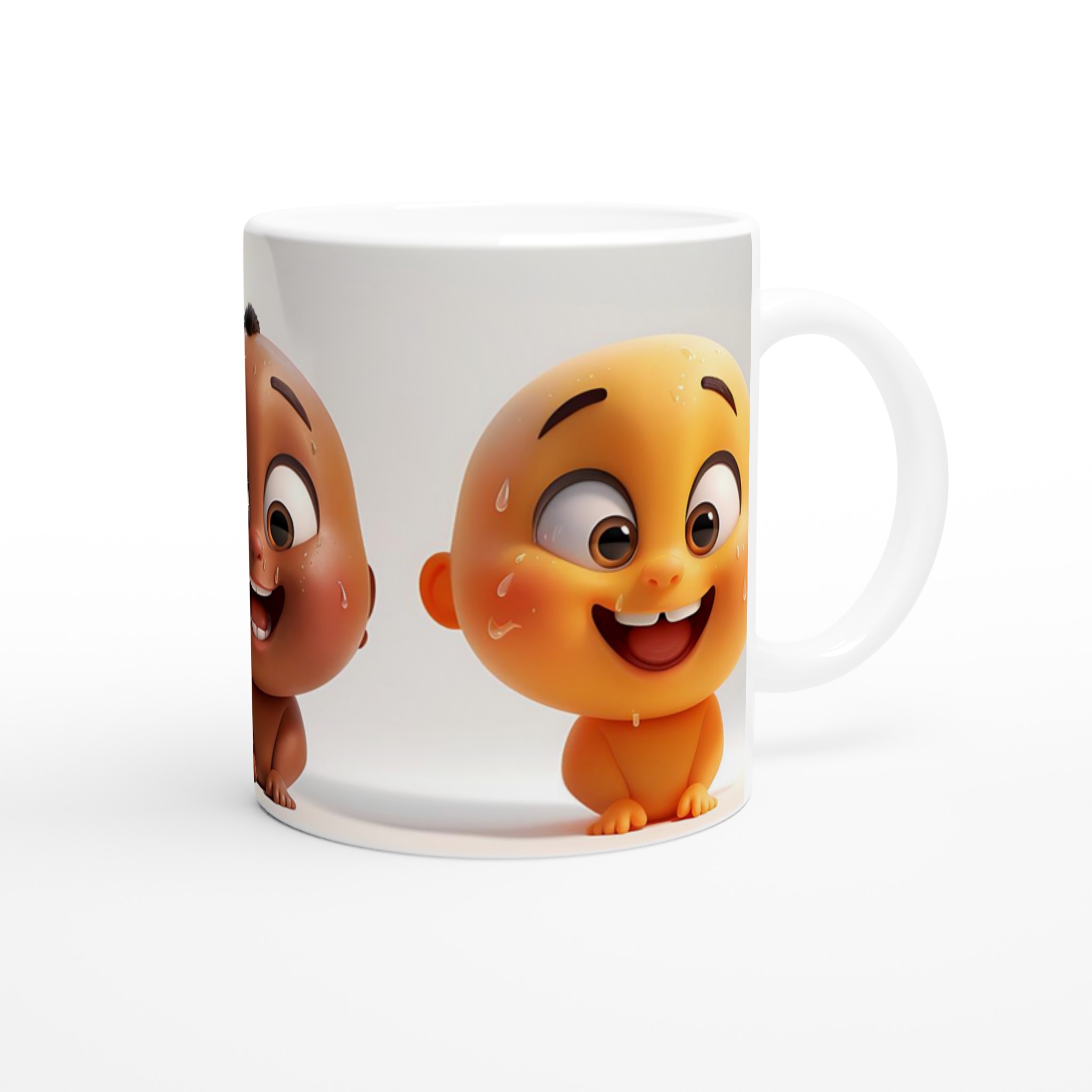 Glad Baby Mugg - Söta & Glada Ansikten på Vår 11oz Keramikmugg 9 e79e9e31-fc0d-4cc0-9f2a-69873a0aac19