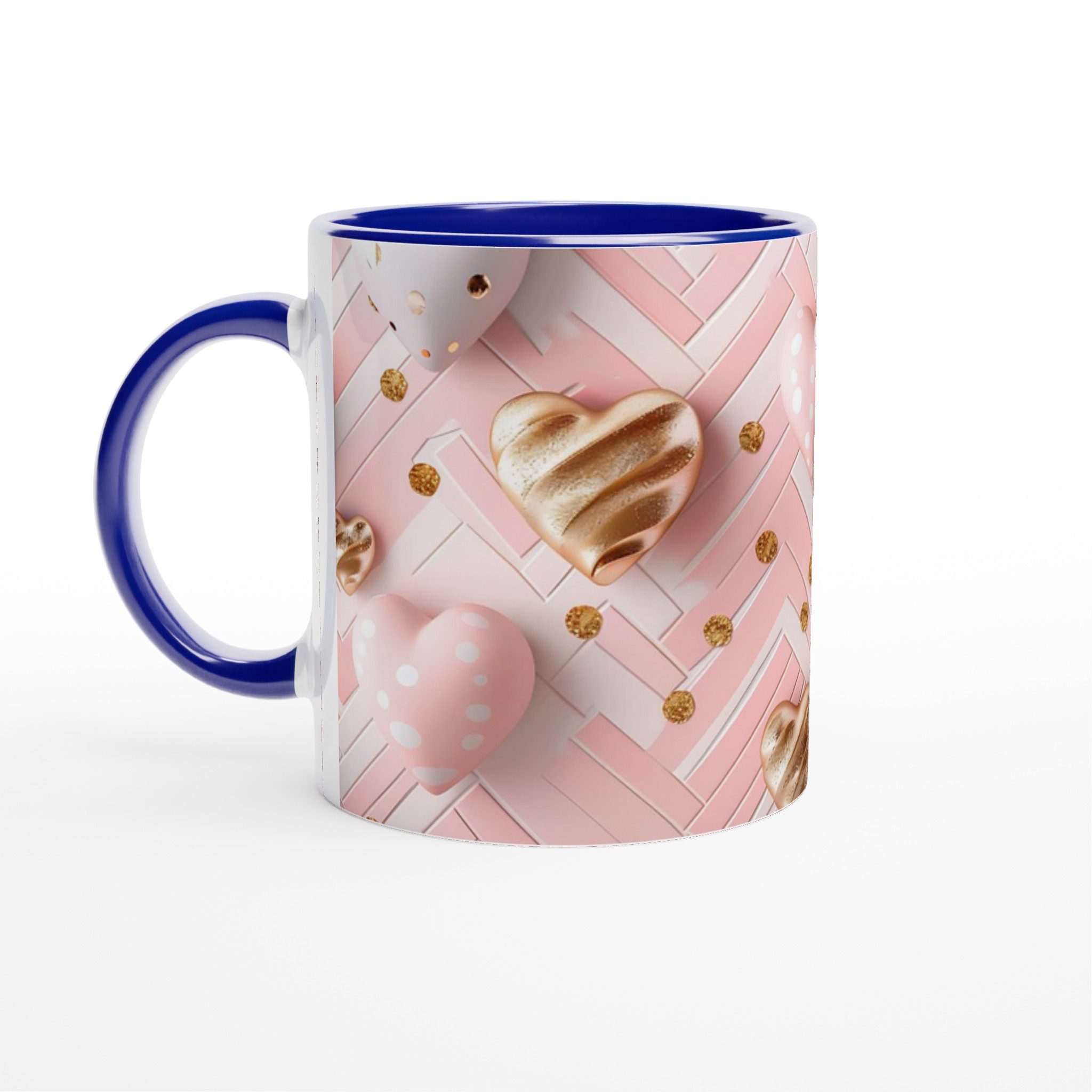 Kärleksfull 11oz Keramikmugg – Rosa & Guldlyx för Din Dryck 2 e7ef8ff3-465a-4f92-906a-e2a0b86fb9c3