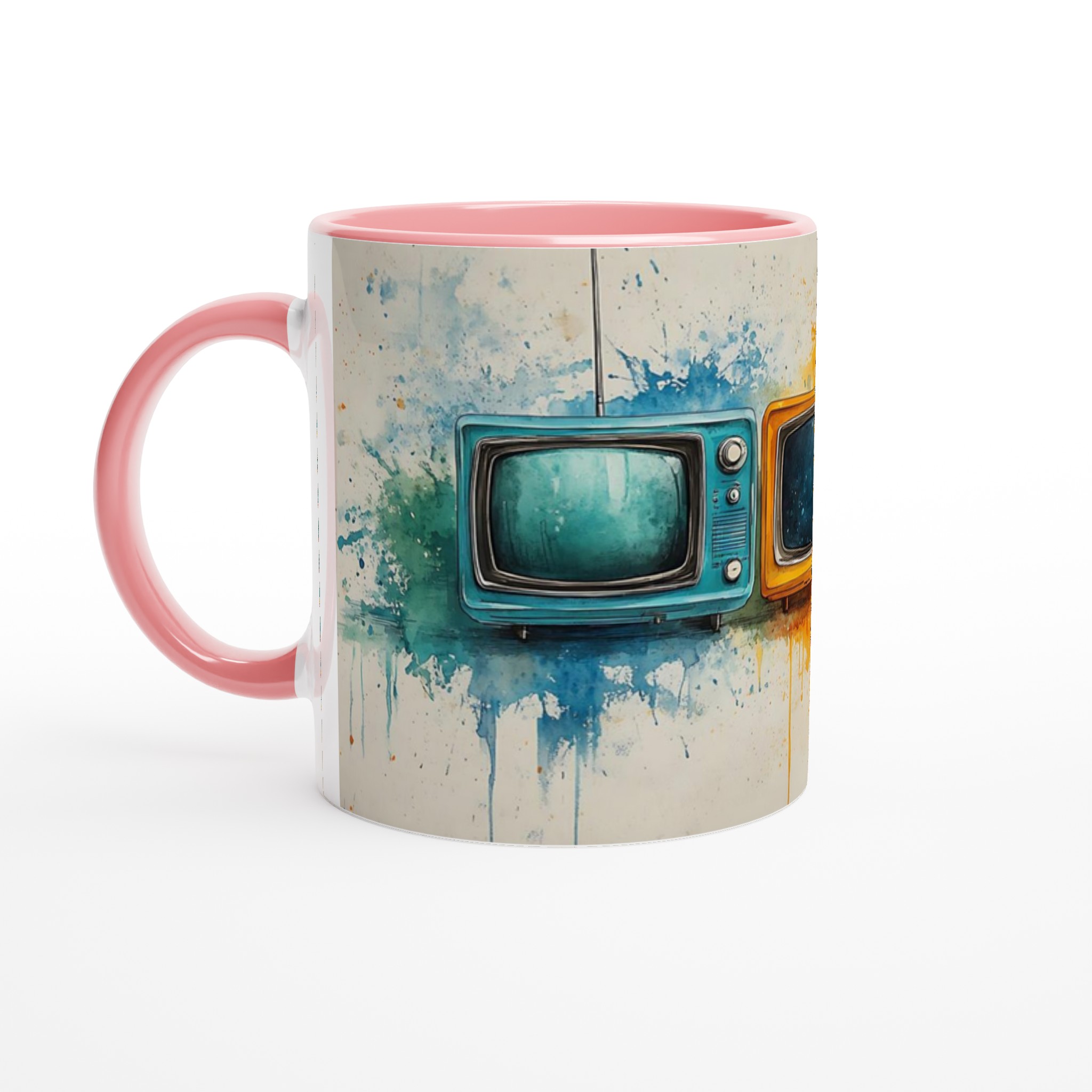 Retro TV Pop Art Keramikmugg – Färgglad Design för Kaffeälskaren i 7 Nyanser! 6 e7f14fcd-a245-40e8-b81a-e8f60979803d