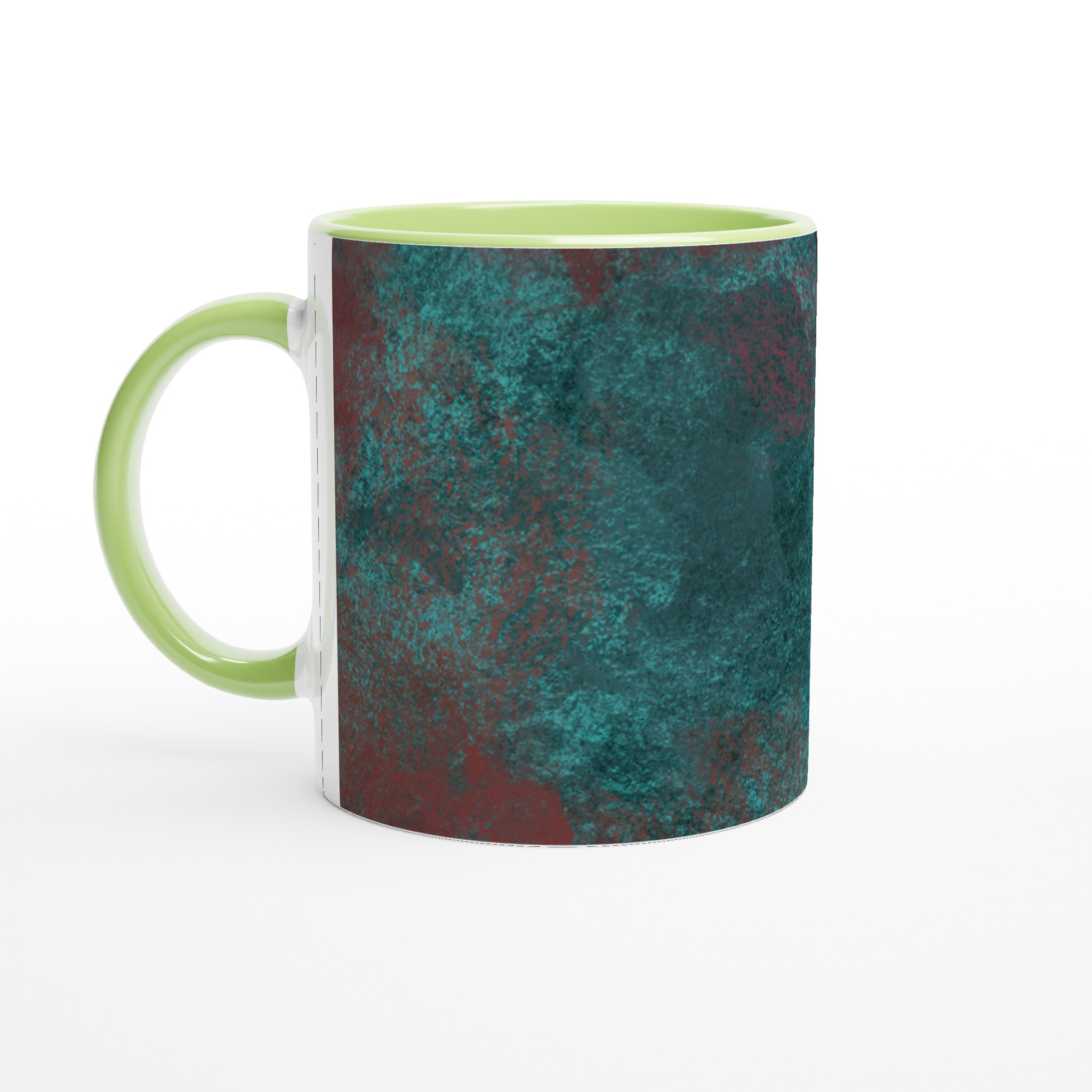 Vit 11oz Keramisk Mugg med Konstnärlig Abstrakt Design i Flera Färger 7 e7f5045a-b143-49a0-b60c-ccebb2a4fd27