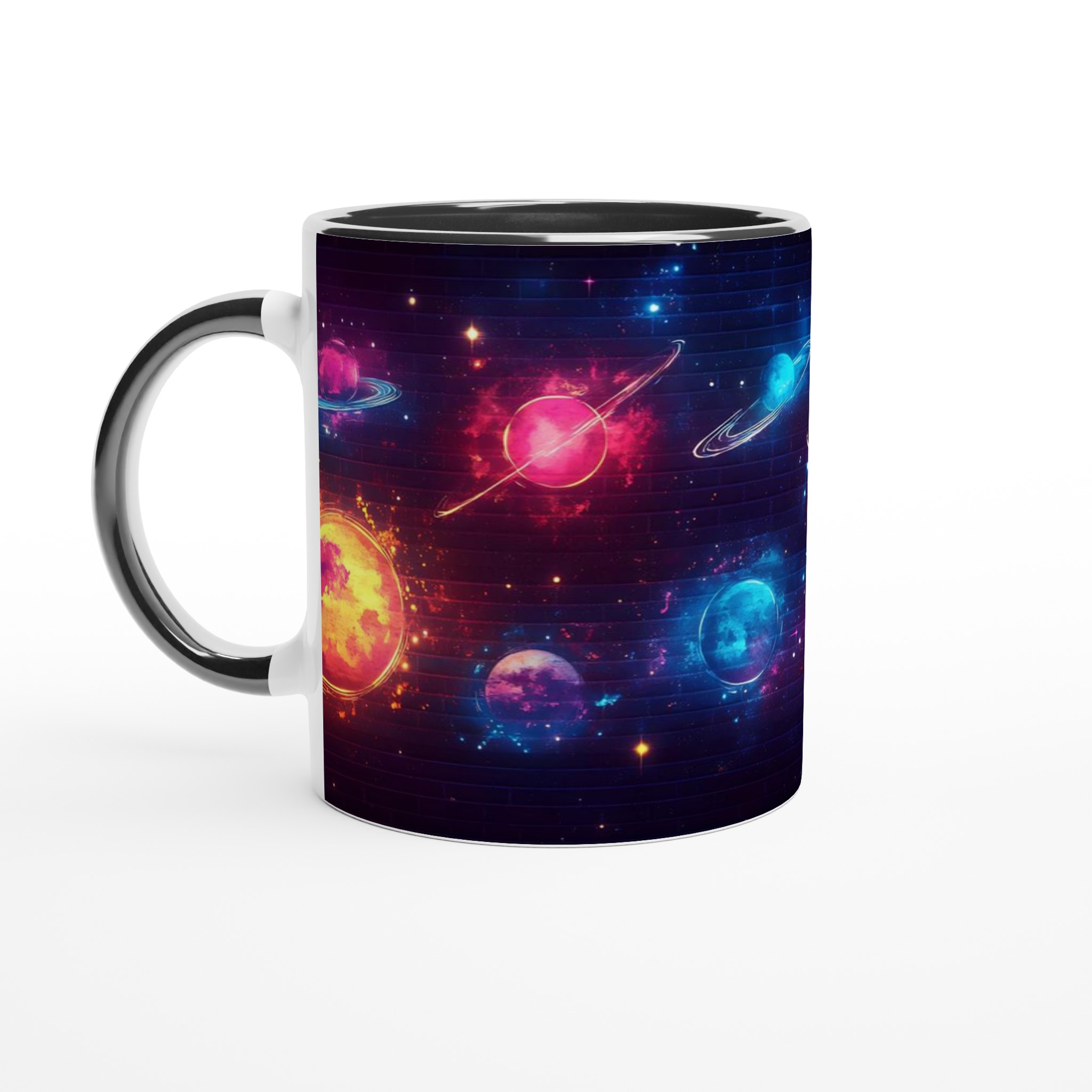 Neon Galaxy Keramisk Mugg - Rymdinspirerad Design i Klara Färger (11 oz) 4 e818086b-e13c-4b26-a994-52b44e834093