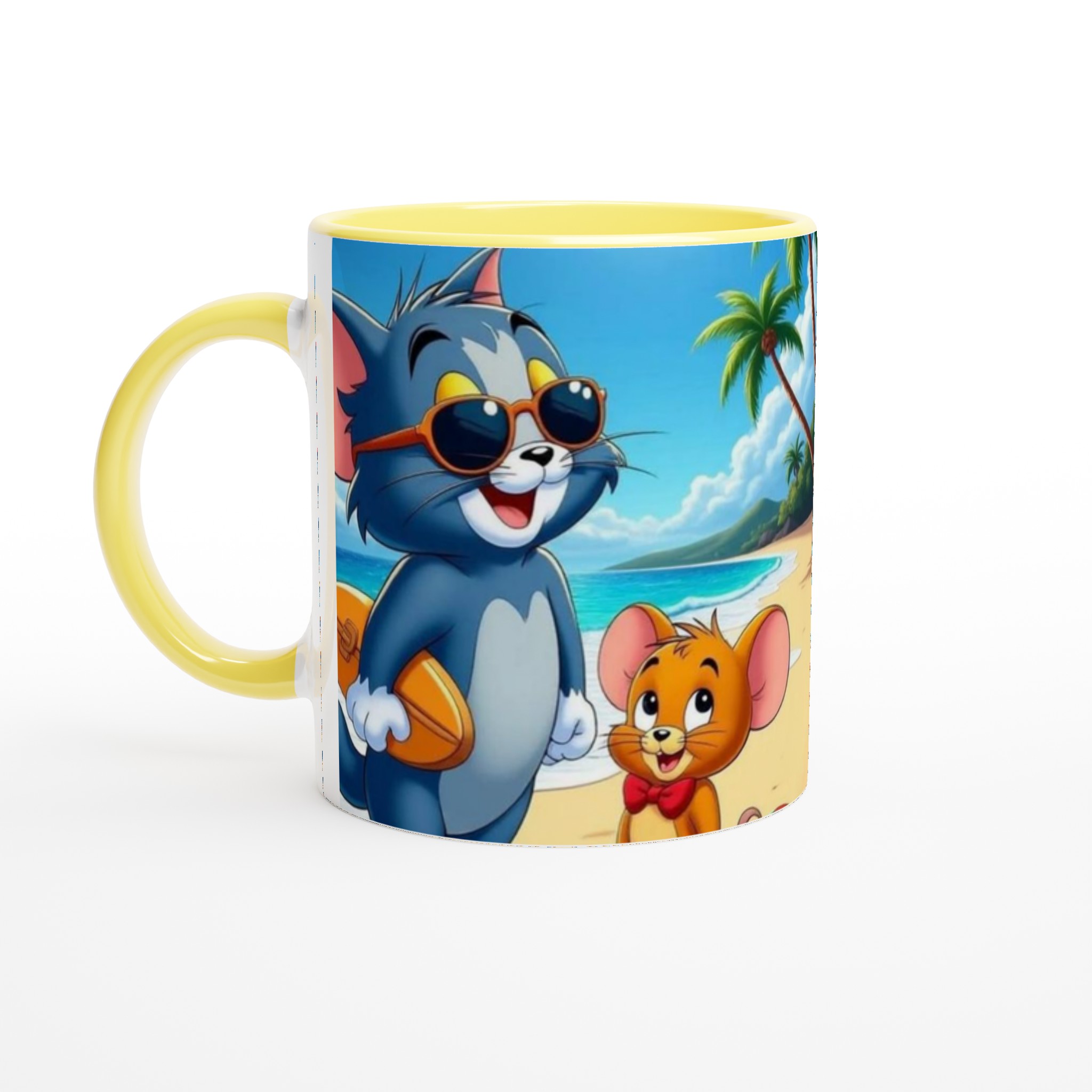 Vit 11oz keramisk mugg med ikoniskt Tom & Jerry motiv – välj bland sju livfulla färger 3 e82c151d-654b-445b-bfcb-ee0b3af75231
