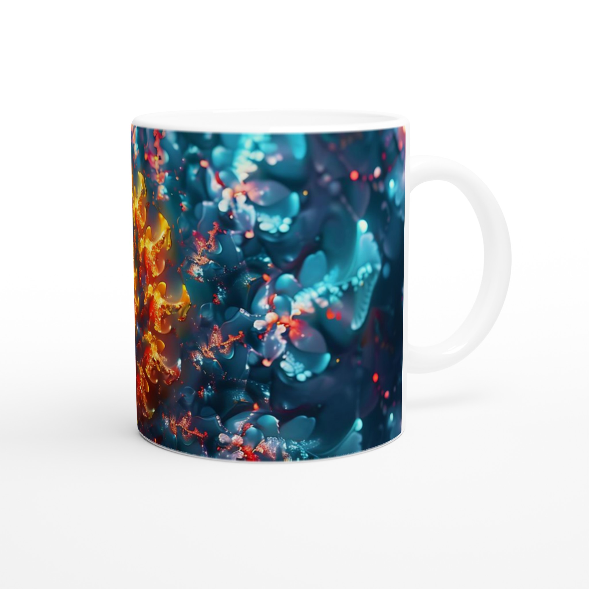 Abstrakt Spiral Keramikmugg - 11oz, Välj mellan 7 levande färger för din unika stil 9 e8674c16-e255-4681-81cc-4fe0ac19cb84
