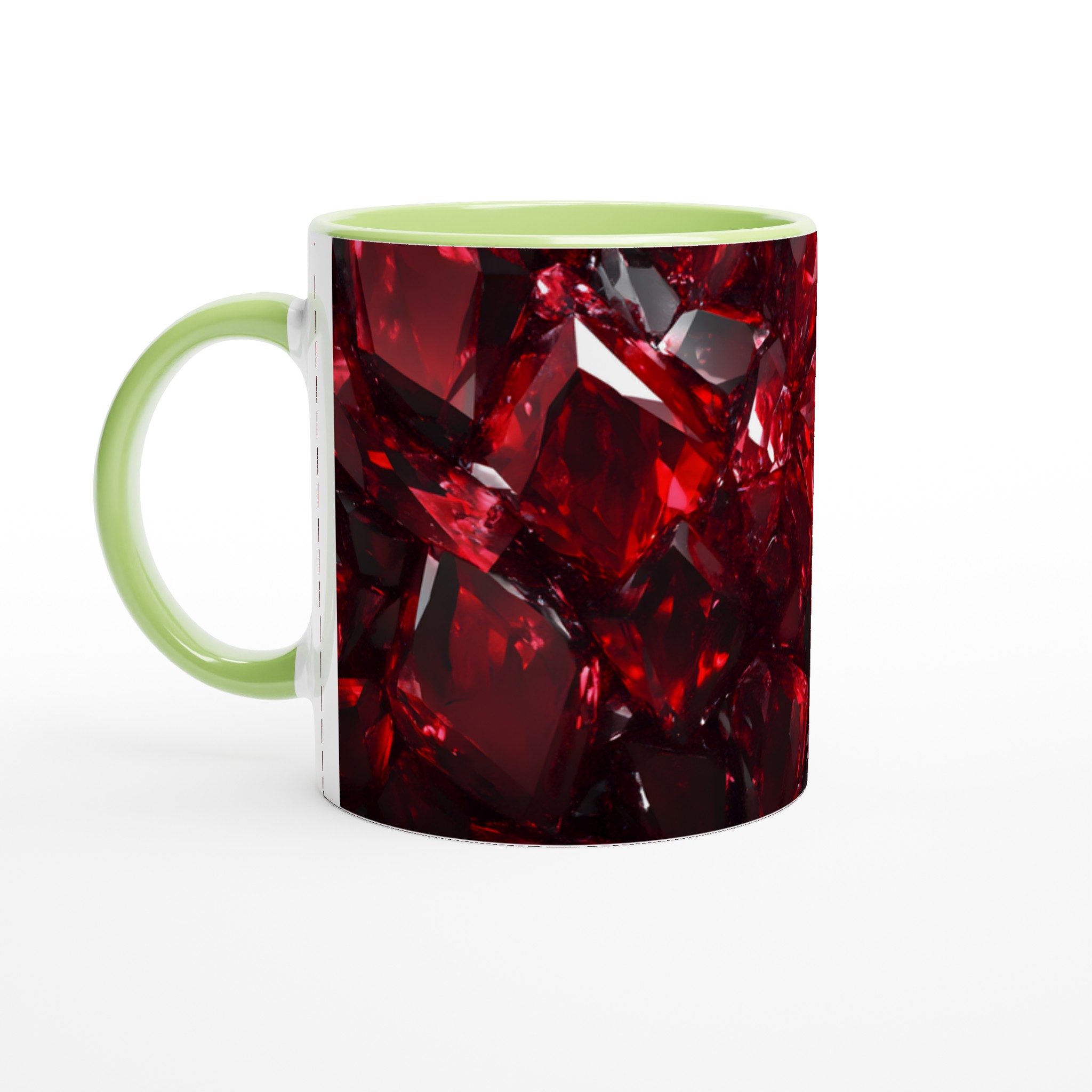 Rubinröd Fasetterad 11oz Keramisk Mugg – Geometrisk Elegans för Din Kaffestund 7 e882fbc6-8c95-4d54-89ba-a53fbe047369
