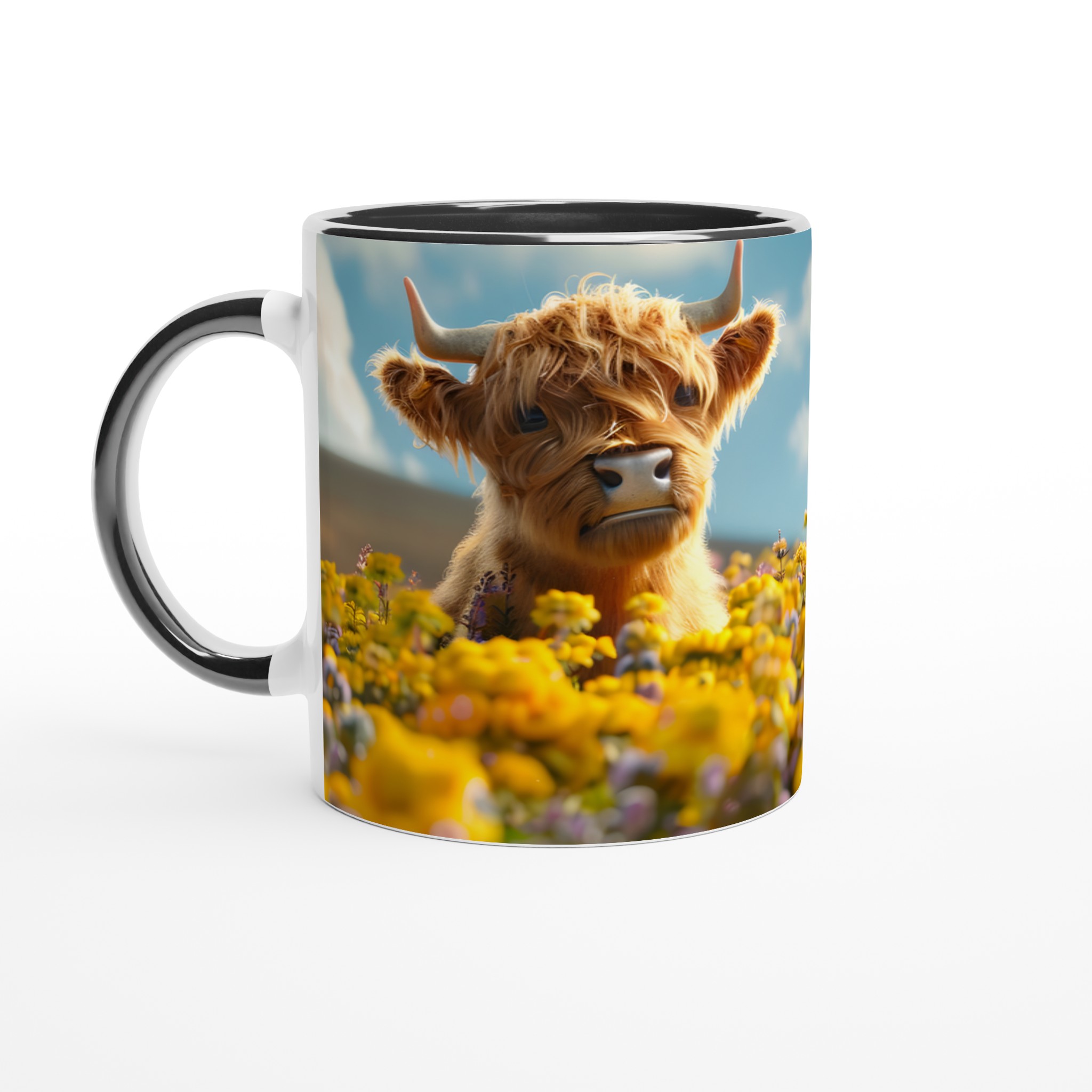Charmig Highland Ko Mugg – Söt Djurdesign för Kaffeälskare i Åtta Färger, 11oz Keramisk Mugg 4 e8a383d1-d861-40ca-8cd1-95a0559f2380