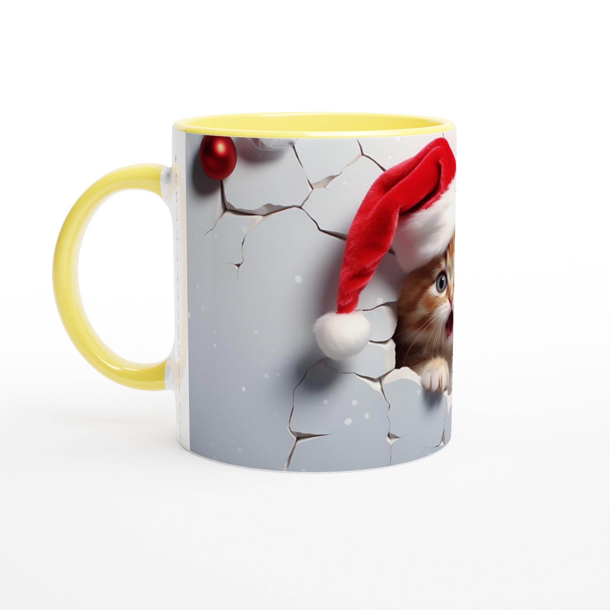 Söt Kattunge i Tomteluva Keramikmugg - 11oz Julmugg för Kaffe & Te i Flera Färger 3 e8b54d10-33a8-4058-b32a-5e7e8361186c