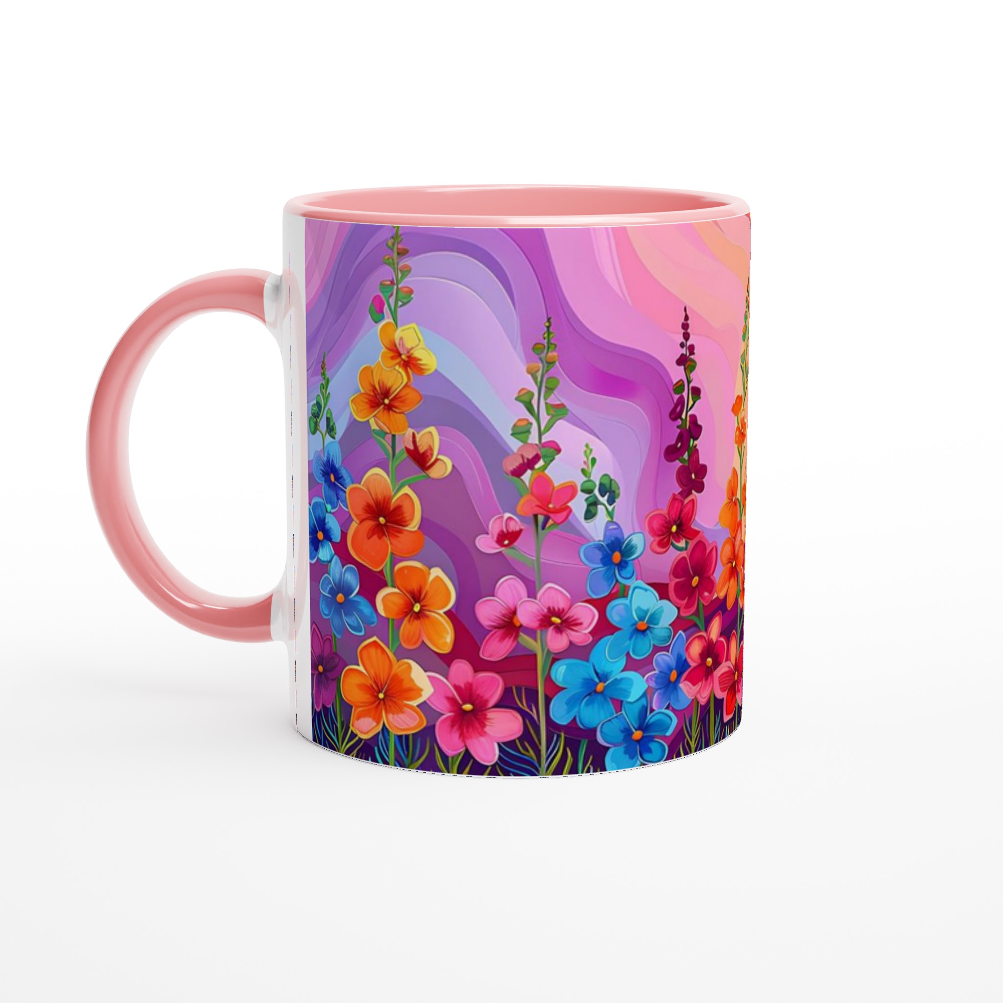 Färgsprakande Blomsteräng Keramikmugg – Din Kaffepaus i Regnbågens Alla Färger 6 e8c0c27b-bf89-425b-a46b-ef19ff214596