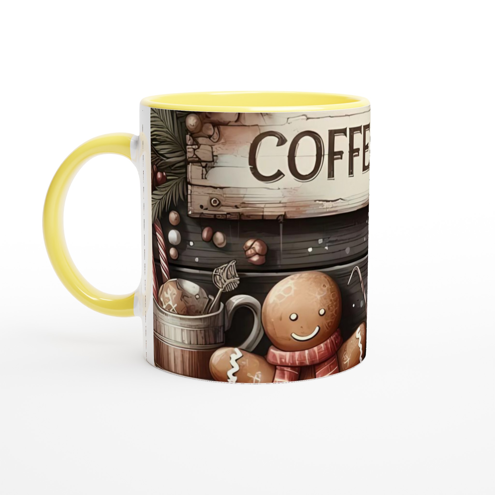 Vit 11oz keramisk mugg med mysigt julmotiv – välj bland sju charmiga färger 3 e8e815a3-00d5-4a00-bfbe-8dccf99c0f04