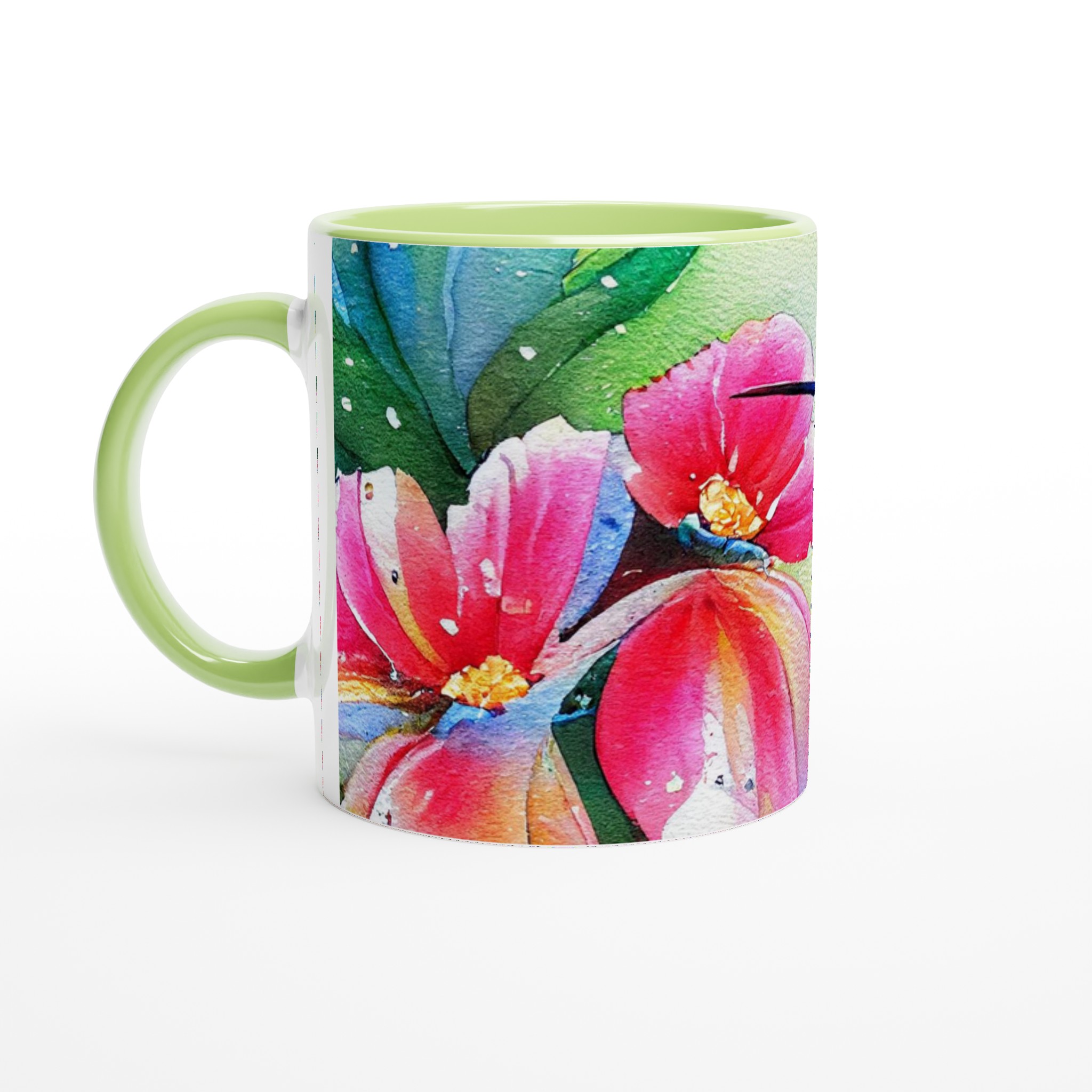 Vibrant Hummingbird Ceramic Mug – 11oz of Artistic Elegance in Your Choice of Colors 7 e98ffaad-b0c2-4064-9cc5-4750e9e5855d