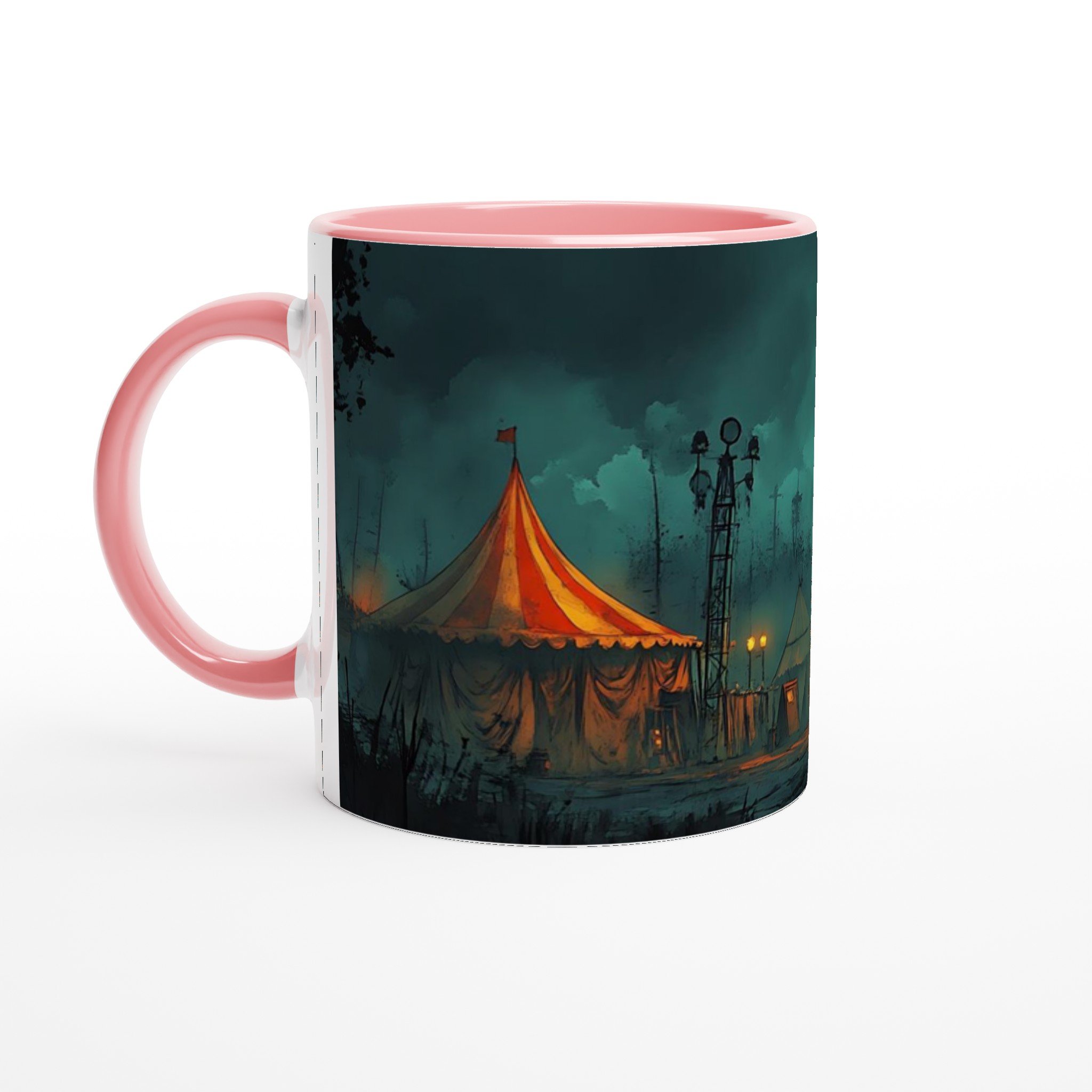 Skrämmande Cirkus Keramikmugg – Perfekt för Halloween & Skräckälskare, Välj din Färg! 6 e9bd8a91-5fe1-4229-9356-f3b898a1109a