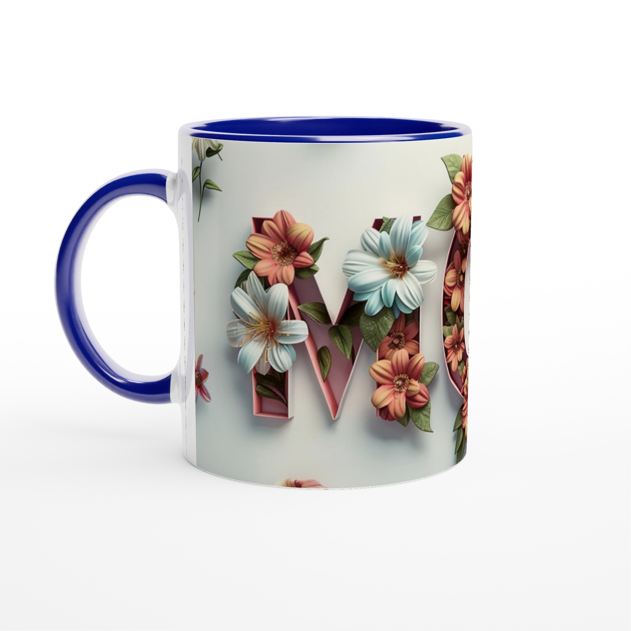 Vit 11oz keramisk mugg med blomstrande motiv – välj din perfekta färg 2 e9c065fe-c717-4c91-b5e8-2c21f50fe2a5