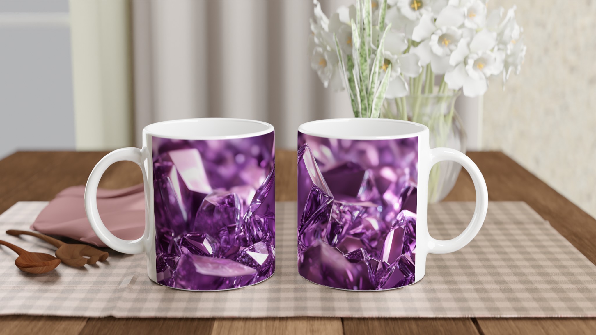 Glänsande Ametistmugg – 11oz Keramisk Kaffemugg i Ditt Val av Färg 10 e9c11c5f-7e26-4664-8c1d-b1e346416822