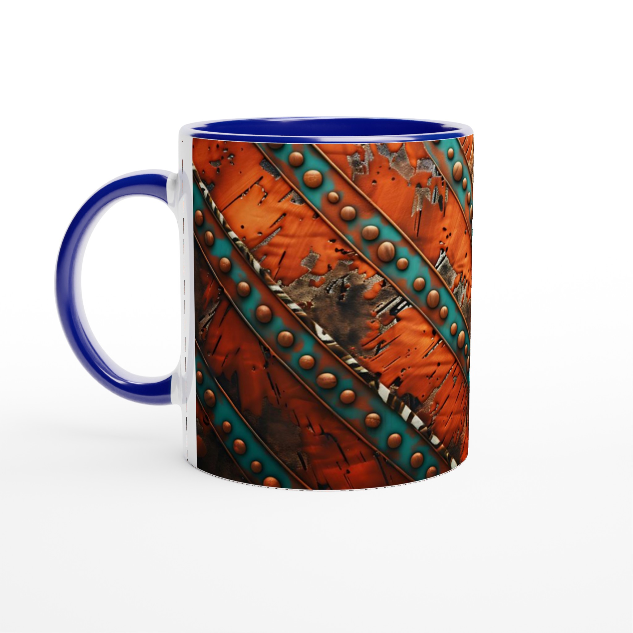 Premium 11oz Keramisk Mugg med Rustik, Konstnärlig Design i Sju Färgstarka Nyanser 2 ea5d92f8-5c2d-4a92-b6da-212fe47982b2