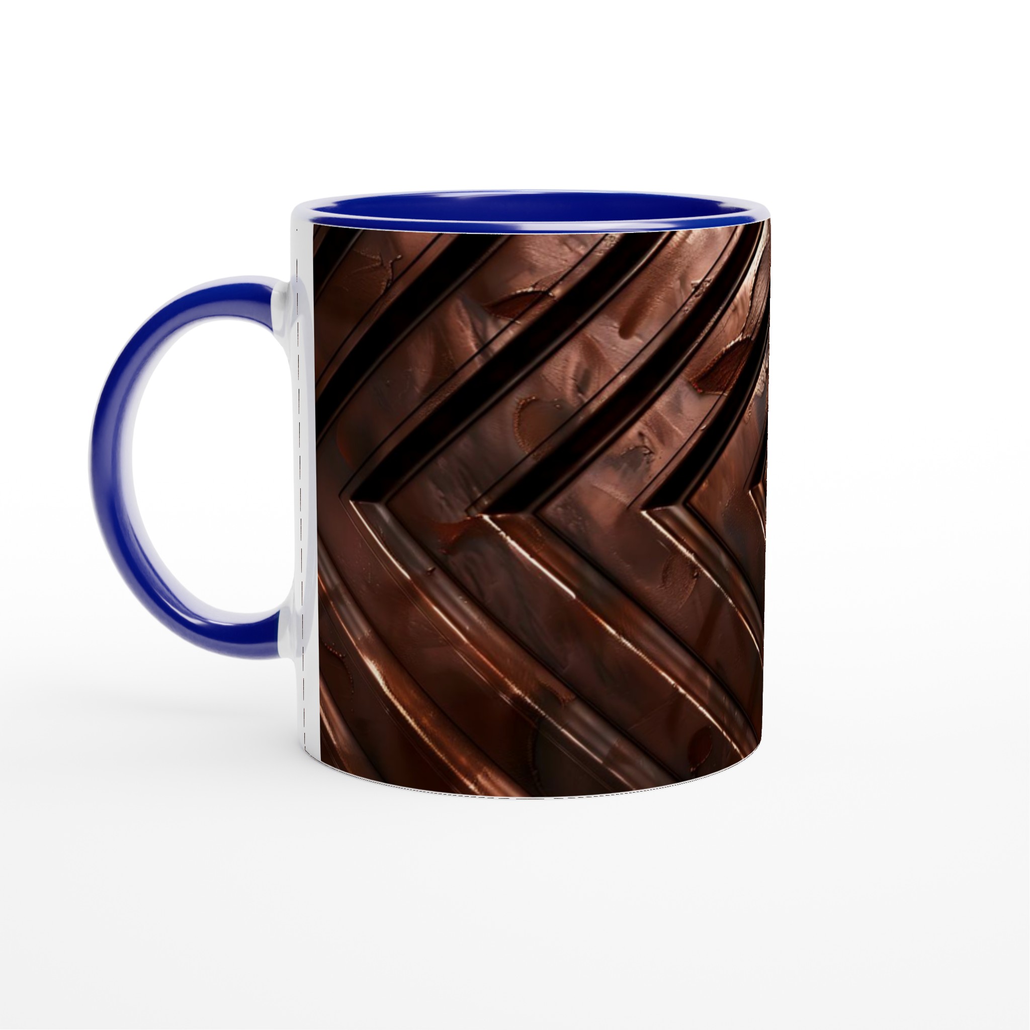 Lyxig Brun Geometrisk 11oz Keramisk Mugg – Välj bland 7 Eleganta Färger 2 ea6a86ce-b428-4c07-8940-8ec7b2bba30d