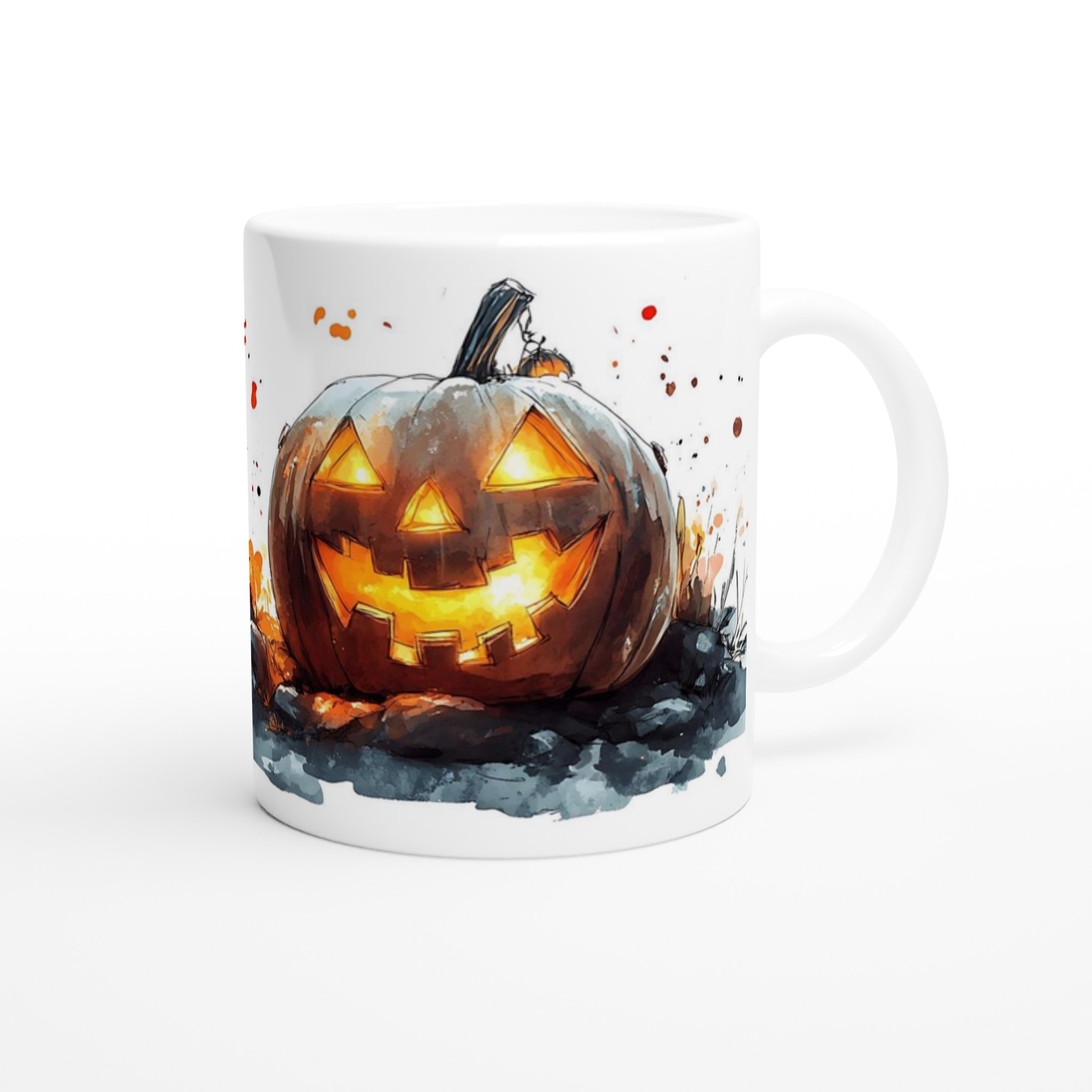 Mystisk Halloween Pumpa Mugg – 11oz Keramisk Kaffemugg i ditt Val av Sju Kusliga Färger 9 ea6c23d6-e2ab-44d6-b028-7225aa547475