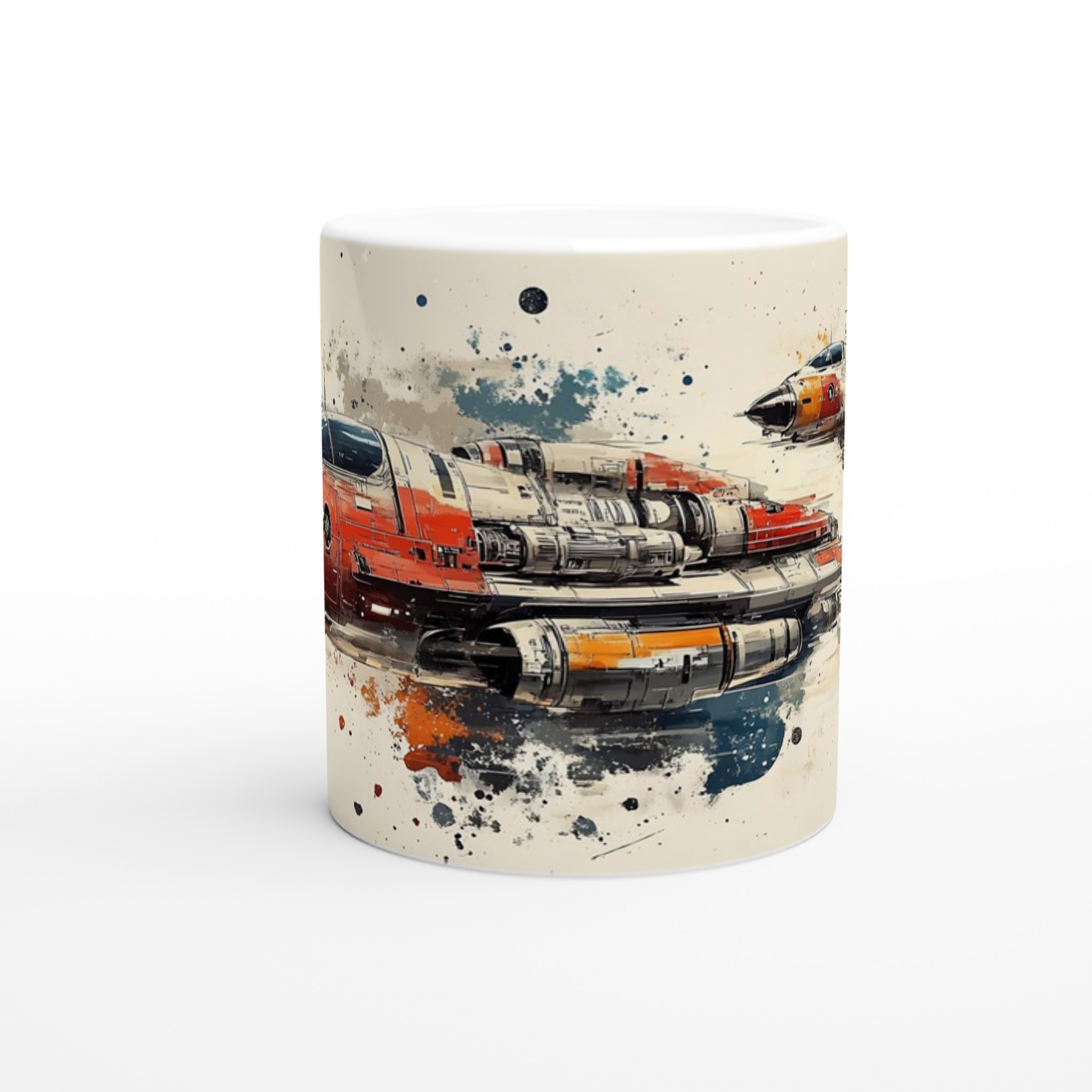Kosmiska Farkoster – Konstnärlig Keramikmugg i 7 Färger | Sci-Fi Inspirerad Kaffekopp 8 ea792c6e-1901-4615-8ad6-234fa85726d8