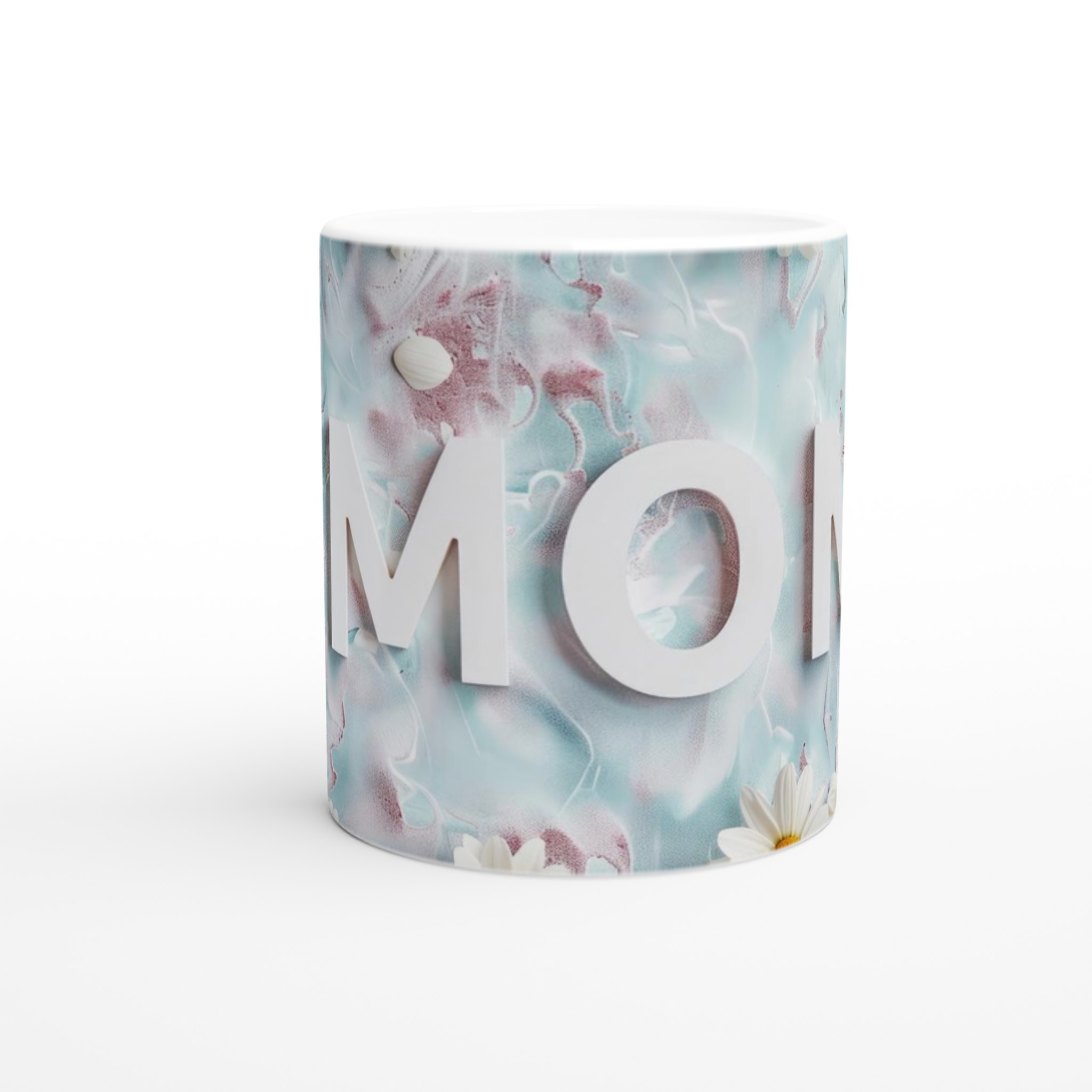 Vit 11oz keramisk mugg - hylla mamma med blommigt charm och elegans 8 ea90af80-a506-40be-a4c5-295f5aeb23e0