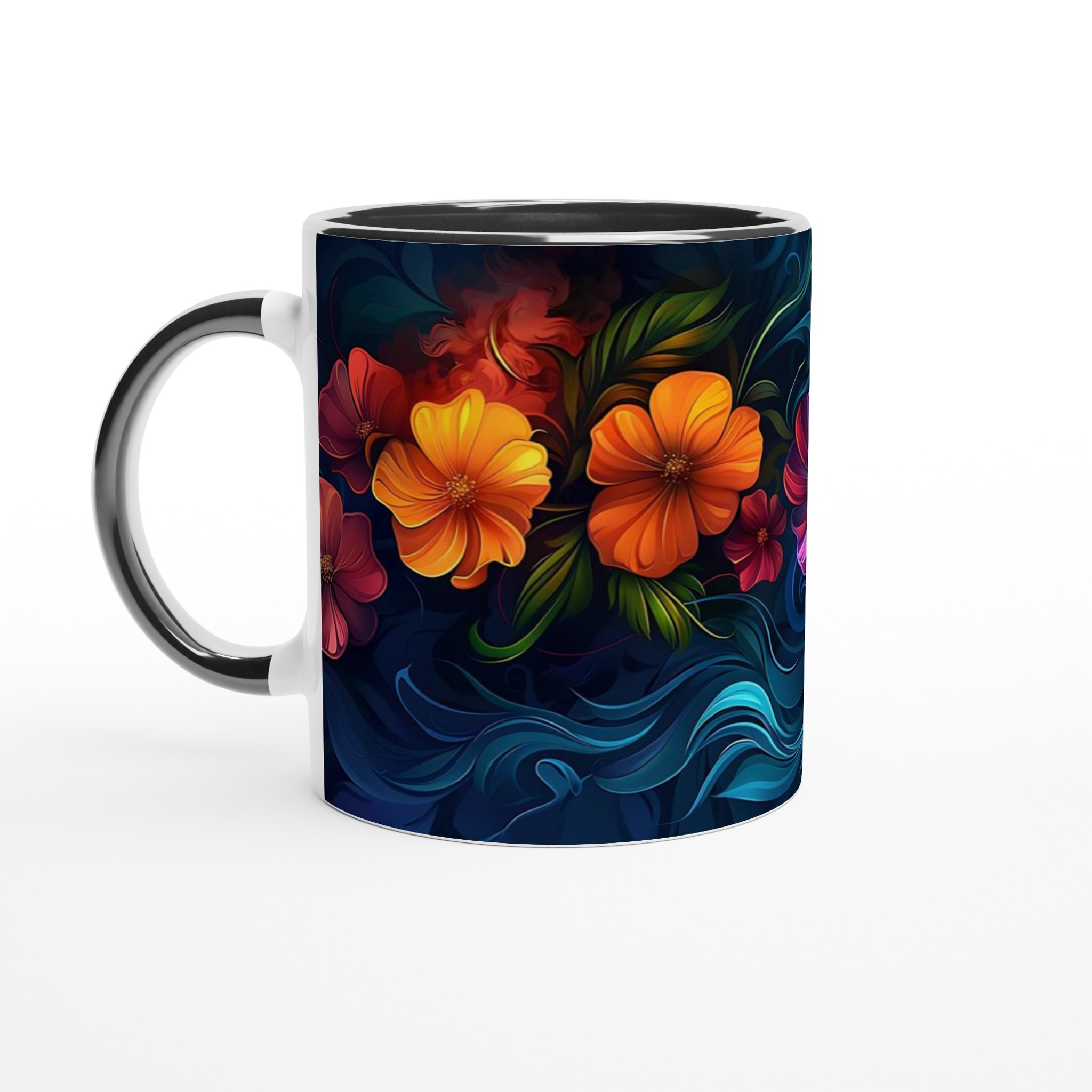 Konstfull Blomsterfärg – 11oz Keramikmugg i ditt Val av 7 Livfulla Nyanser 4 eb0f5297-7605-4bb4-a332-dd54df0eada4