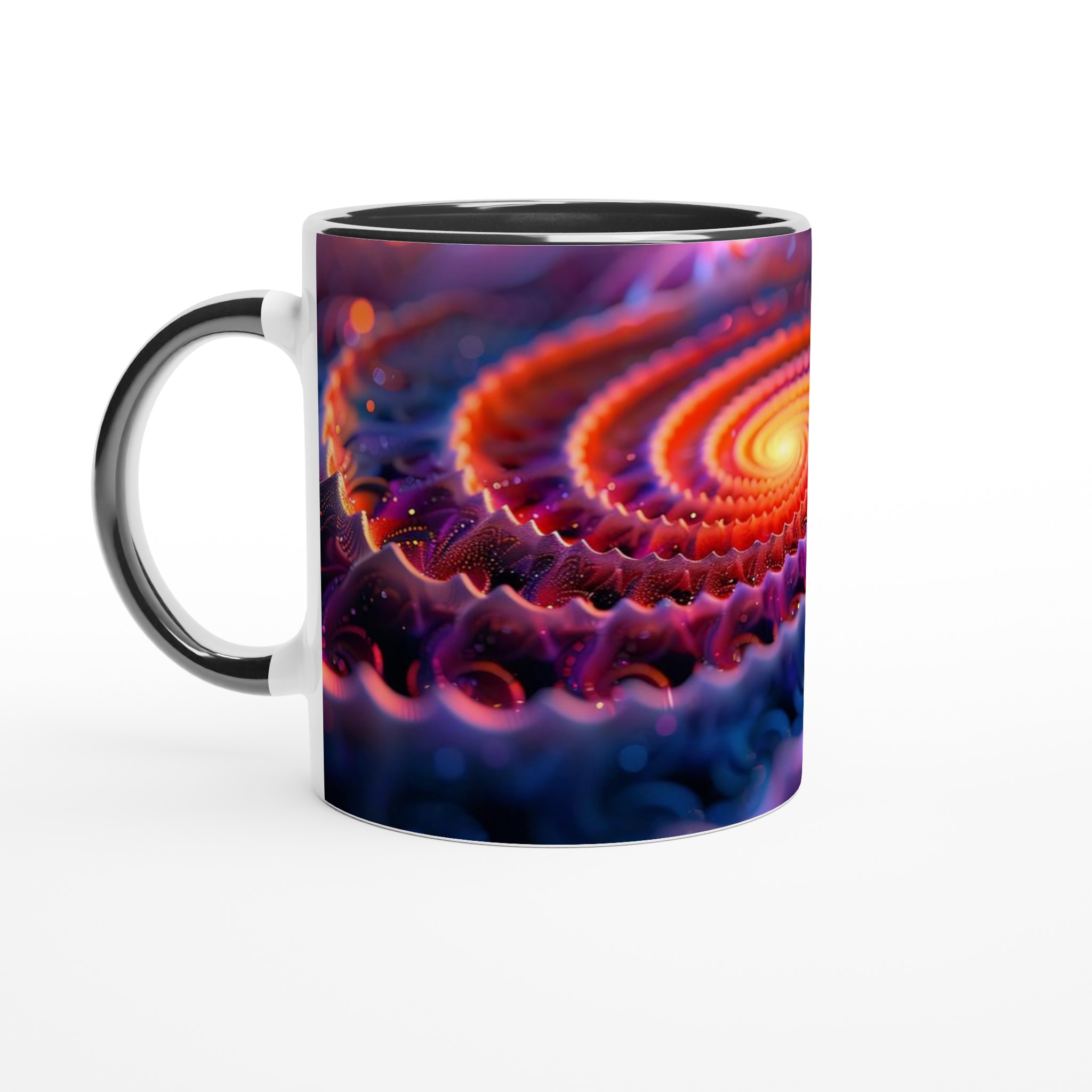 Kosmisk Spiral Mugg – Vibrerande Abstrakt Konst på 11oz Keramik, Välj Din Färg! 4 eb173b03-9e27-40cf-9d18-945eea2177d2