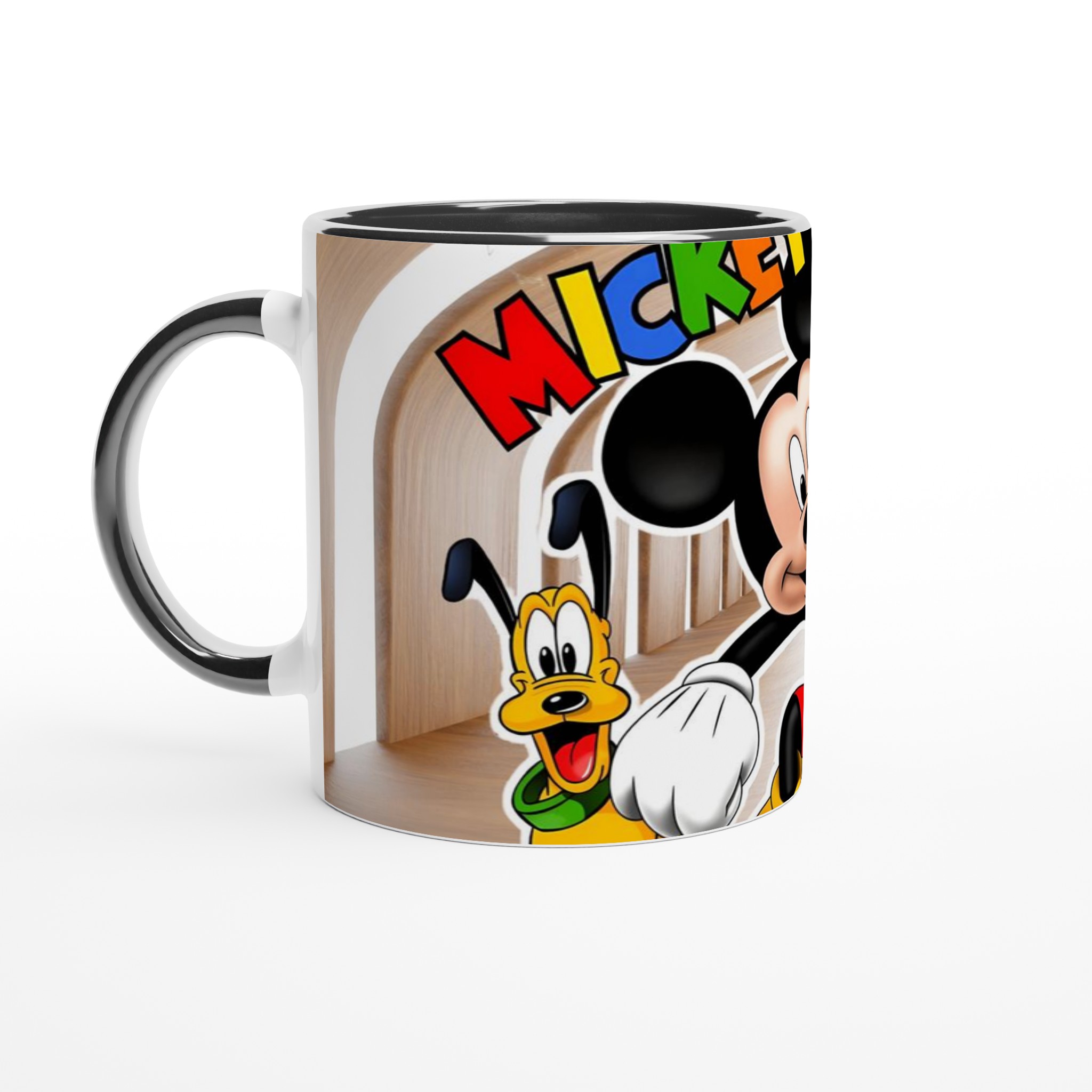 Vit 11oz keramisk mugg med färgstarkt Mickey & vänner-motiv i flera keramiska färger 4 eb1e8fc9-de0a-4615-9a71-8a0b1153f761
