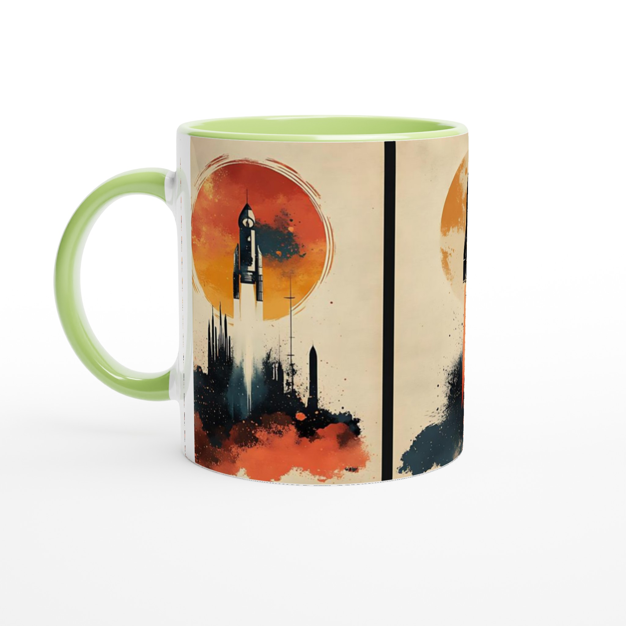 Kosmisk Raket Mugg – Fånga Äventyret med En Akvarell-inspirerad Design i Ditt Val av Färg 7 eb4303ea-78a1-4743-b2bf-75e94538e592