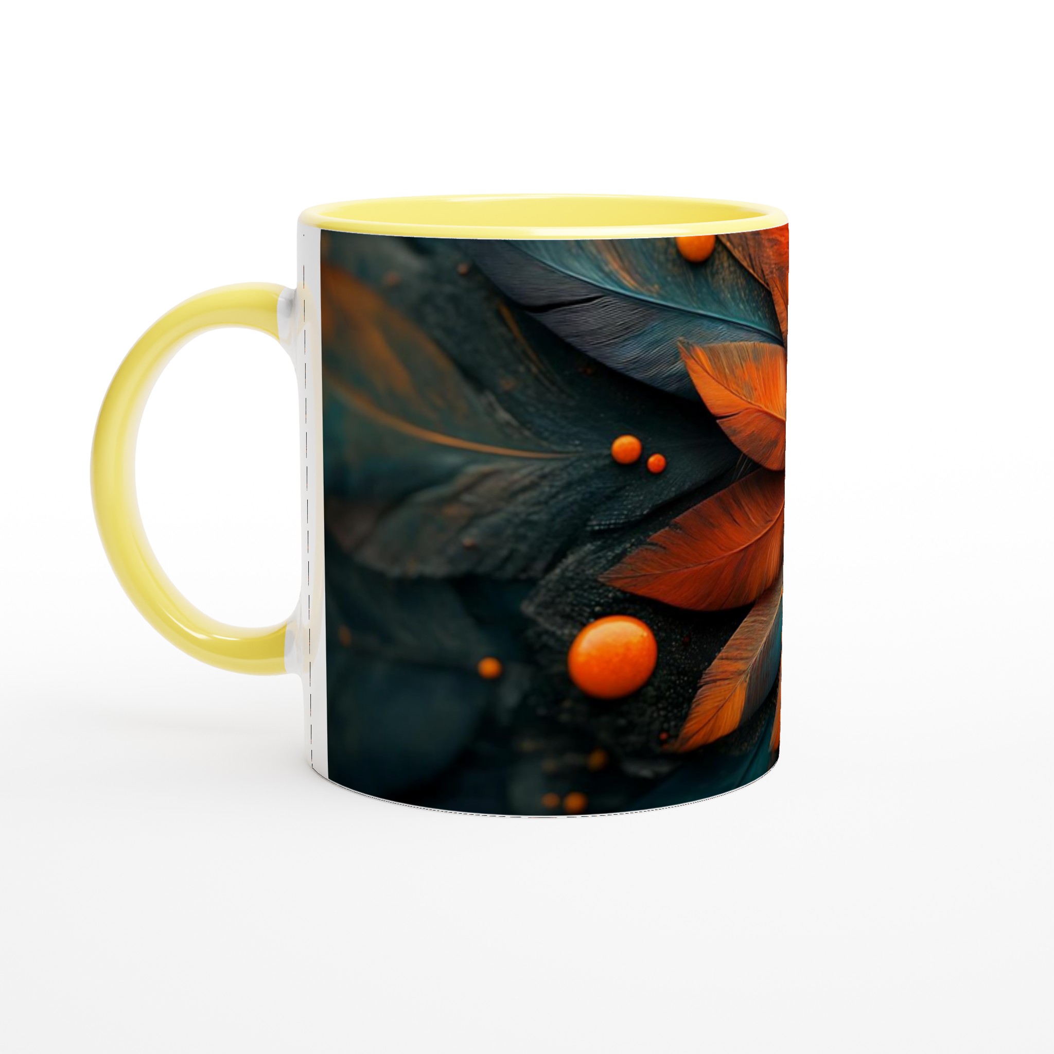 Aztec Inspired Feather Mandala Mugg - Välj din färg 3 eb8c99ee-6f45-49ff-8276-2213259bd7c9