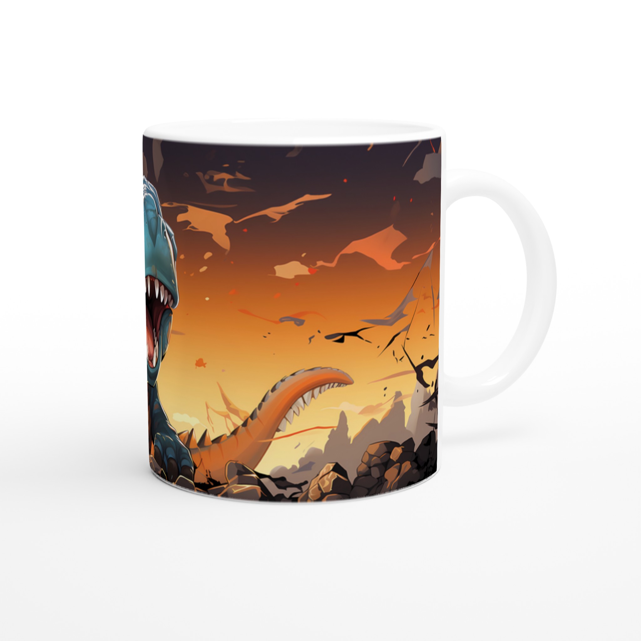 T-Rex Äventyr 11oz Keramisk Mugg – Färgglad Dinosaurie Illustration i Valfri Färg! 9 ebbe1641-b9c4-41a9-83ee-09397d9fd49a