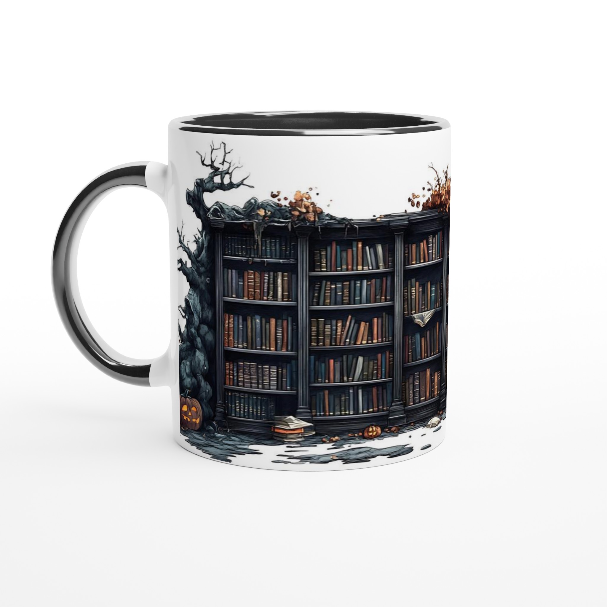 Mystisk Bibliotek Halloween Mugg – 11 oz Keramikmugg för Skrämmande Goda Drycker 4 ebc0bd5b-4979-488b-9ff8-632b4f90b68d