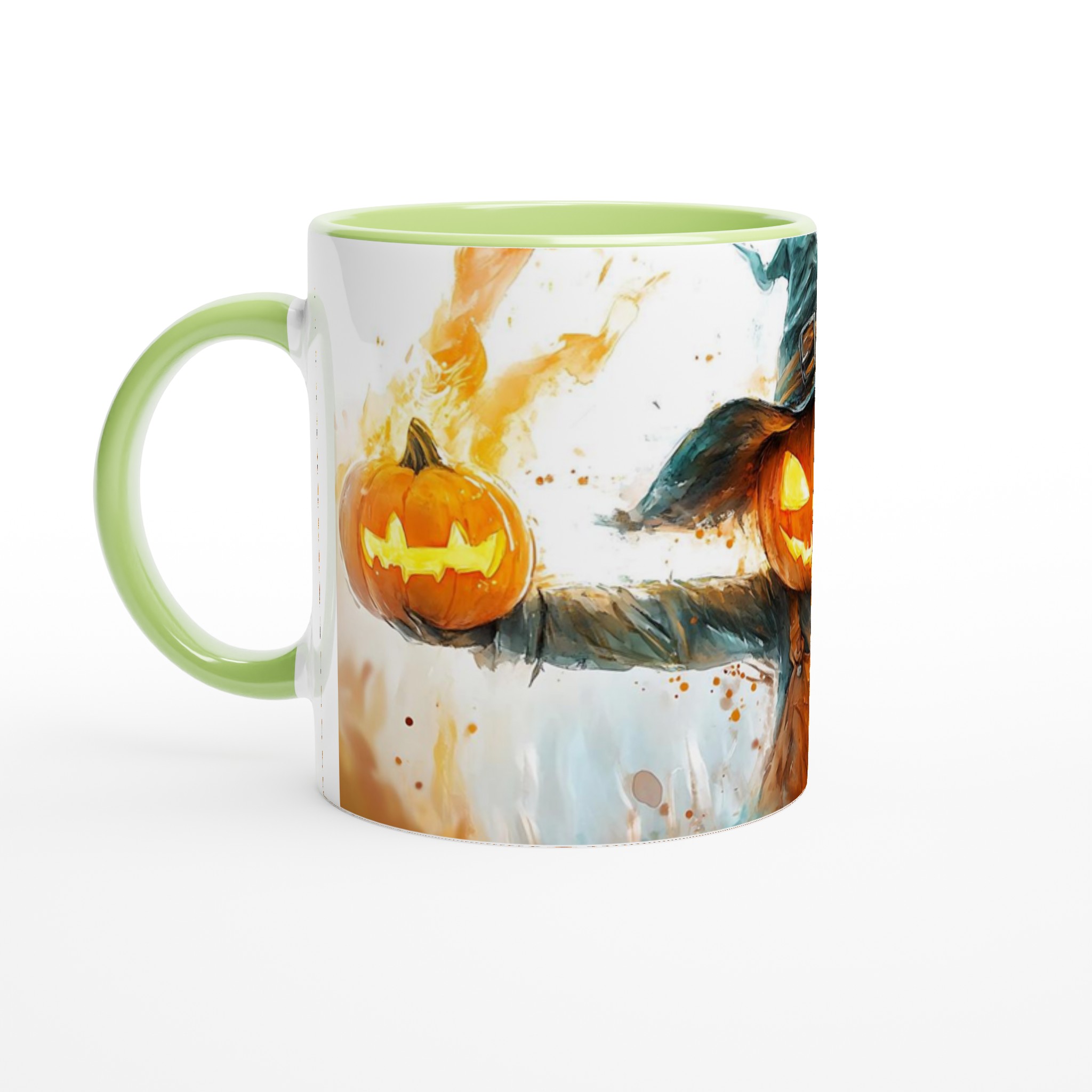 Mystisk Pumpa Skrämsel: Skräckinjagande Halloween Keramikmugg i ditt färgval – 11oz Vit Vit Keramikmugg 7 ebea2f84-33cc-4613-818b-041775d4d018