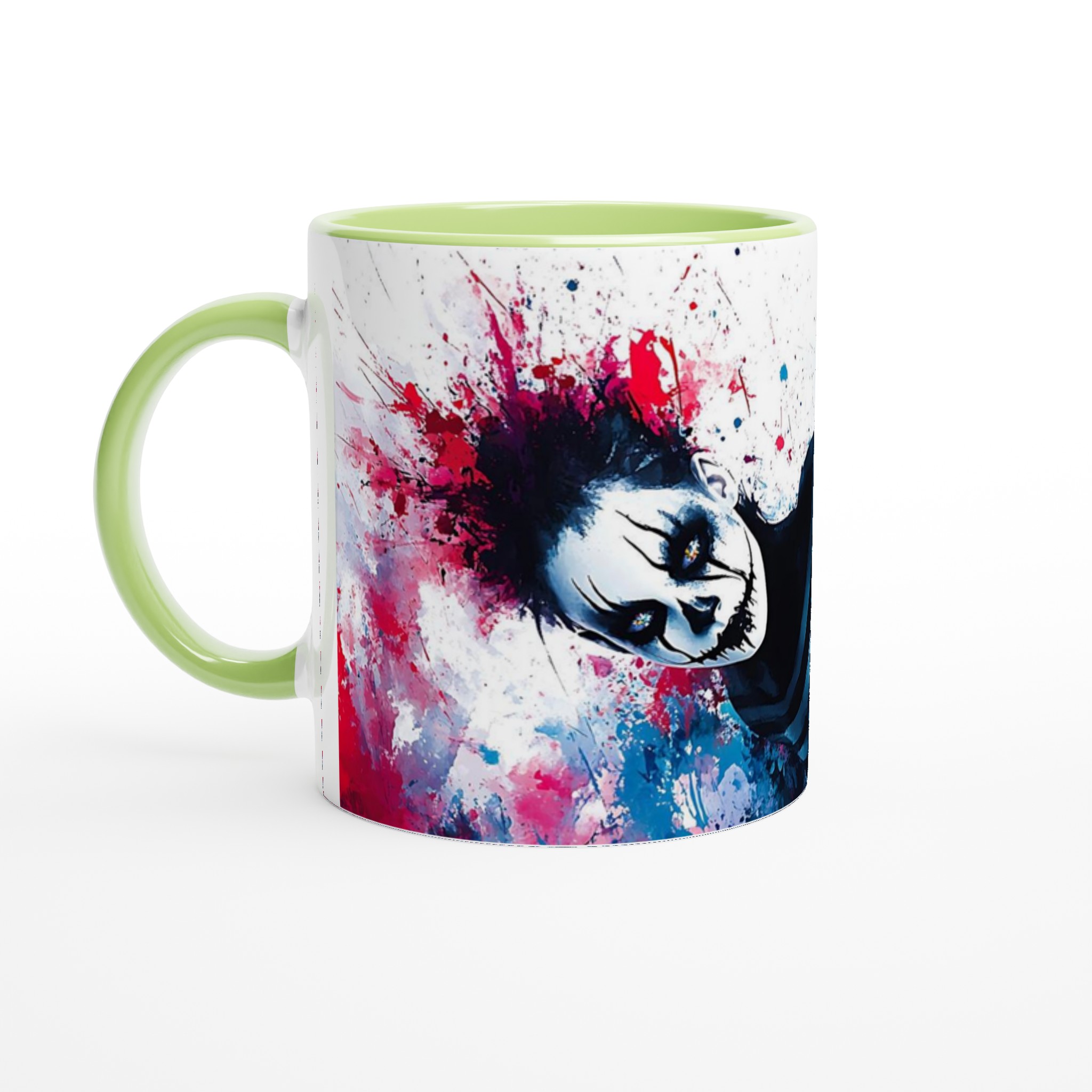 Abstrakt Clownskräck Keramisk Mugg - Levande Konstnärlig Kaffekopp 8 ebf58a1f-18d0-4601-aa01-1a6604c71138