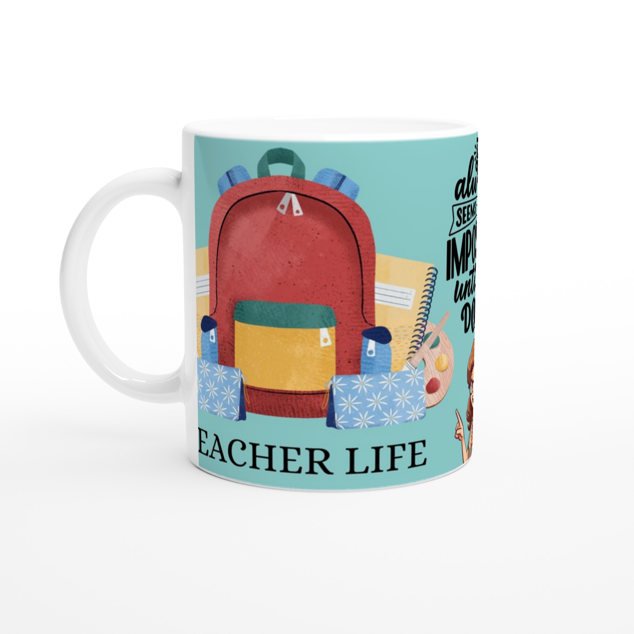 Inspirerande 'Teacher Life' Mugg – En hyllning till varje lärares vardag i 7 levande färger! 1 ec34f159-d1af-4a2a-8a6e-c493f4566191
