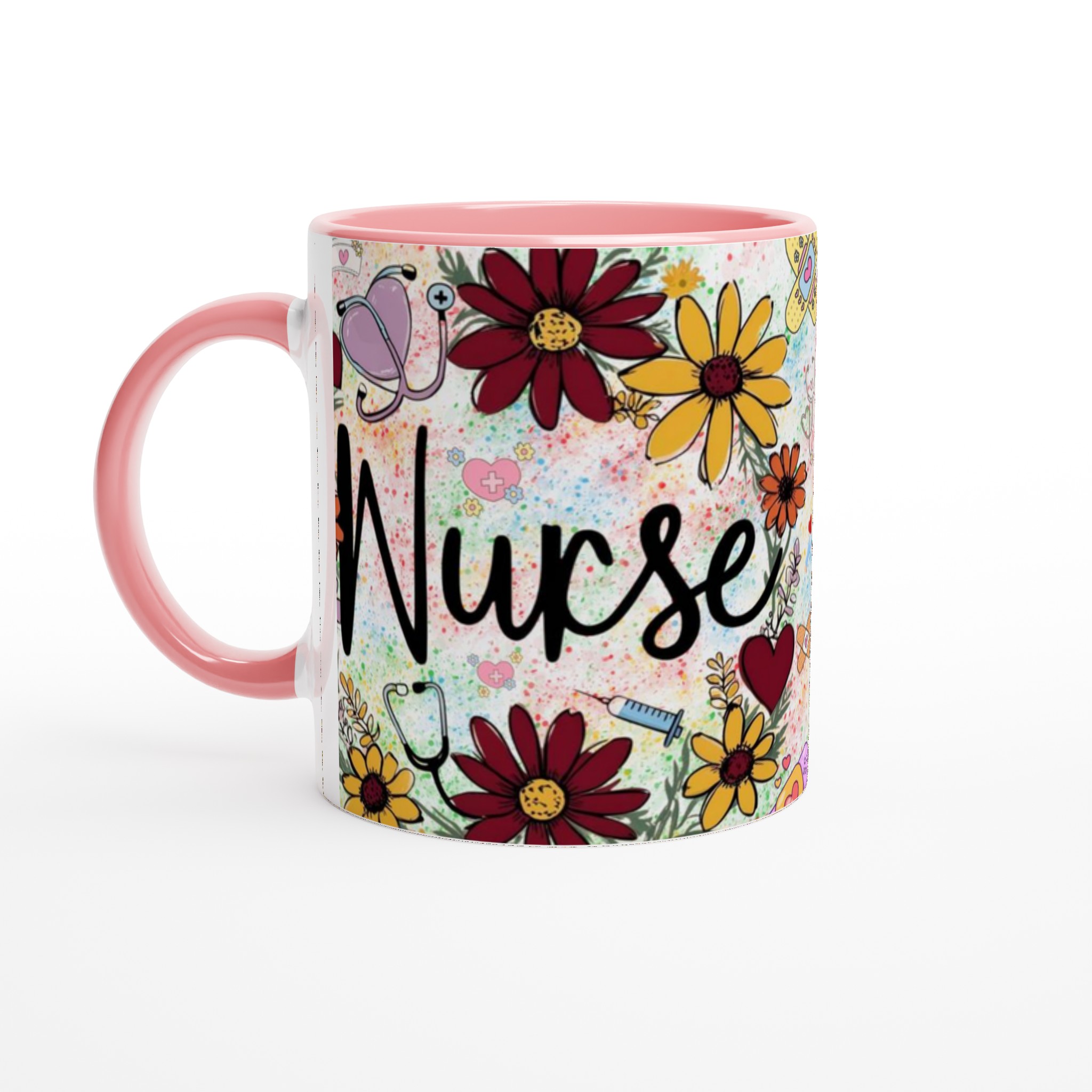 Vibrant Nurse-Themed 11oz Ceramic Mug in Your Choice of Colors 6 ec6333c5-f3ce-4d89-915b-f4c2eea128d3